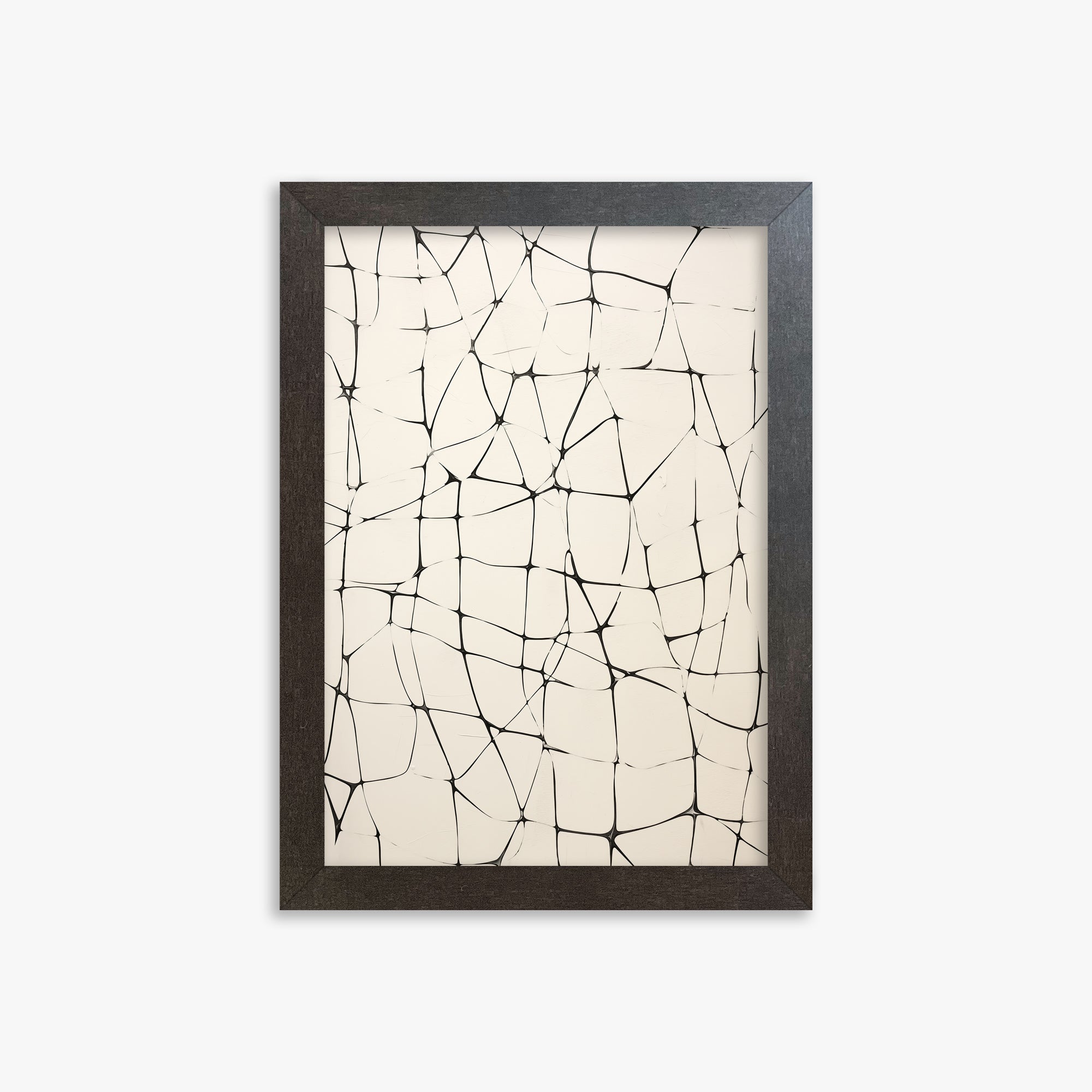 Fractured Serenity, 21x30cm Framed Poster With Espresso Frame