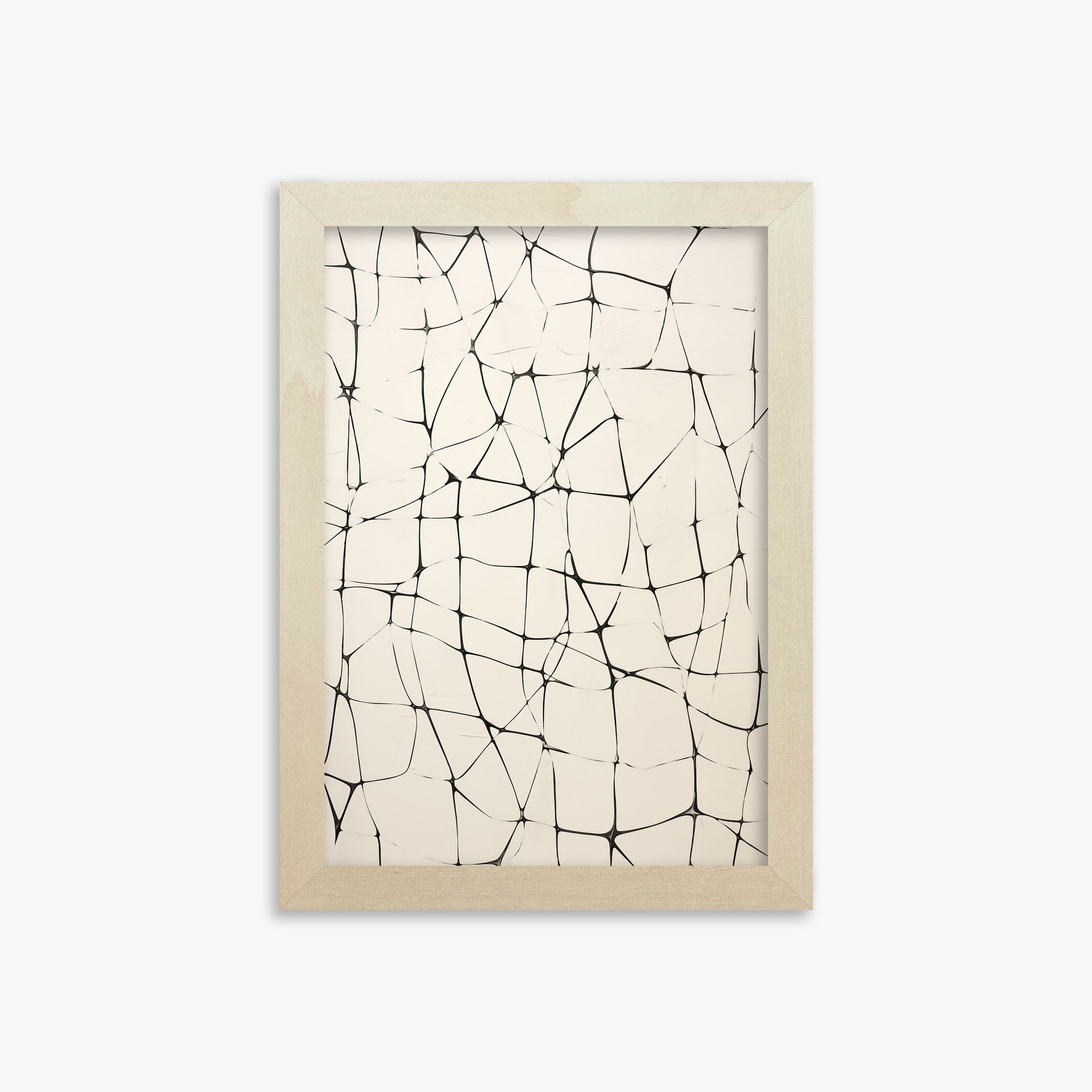 Fractured Serenity, 21x30cm Framed Poster With Lime Wood Frame