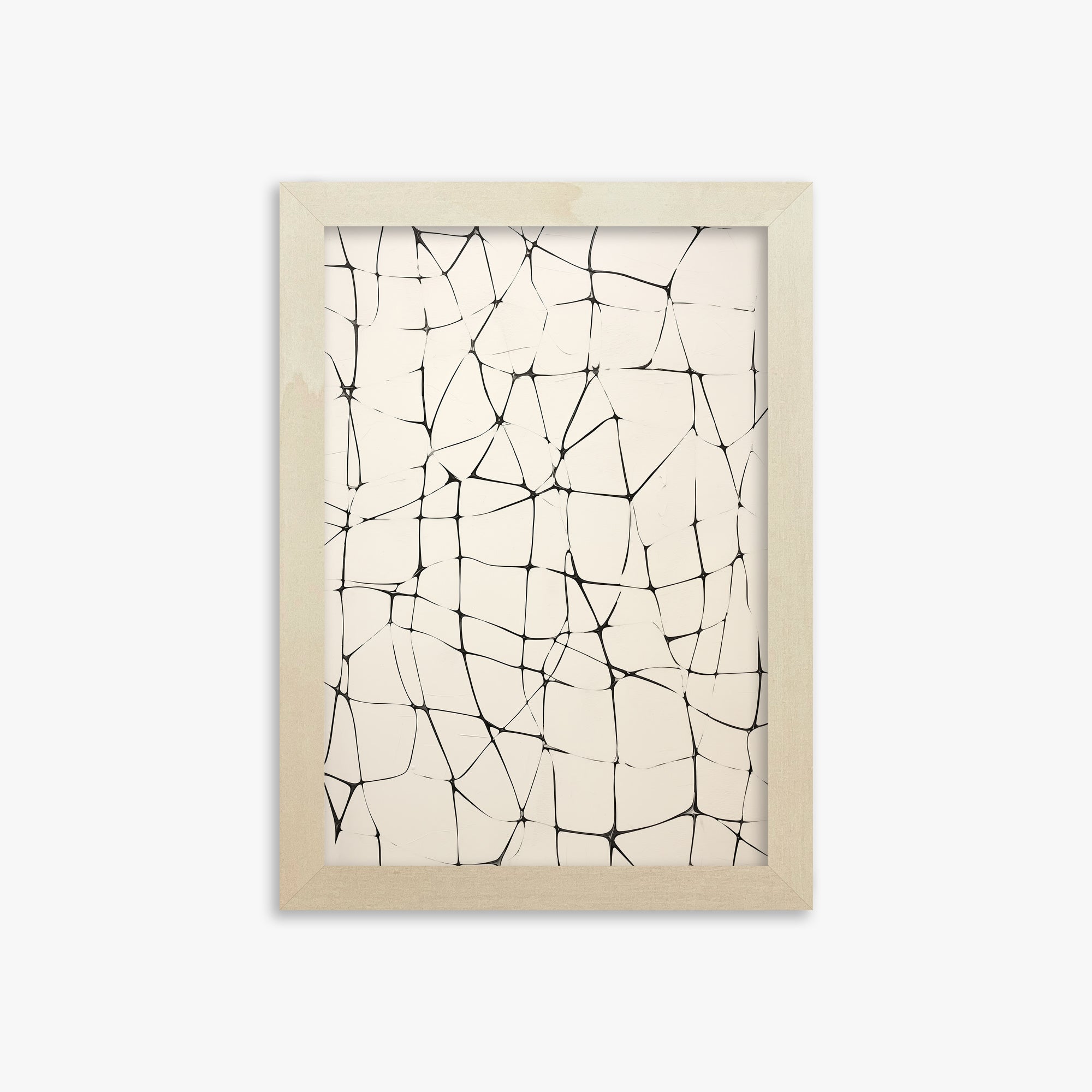 Fractured Serenity, 21x30cm Framed Poster With Lime Wood Frame