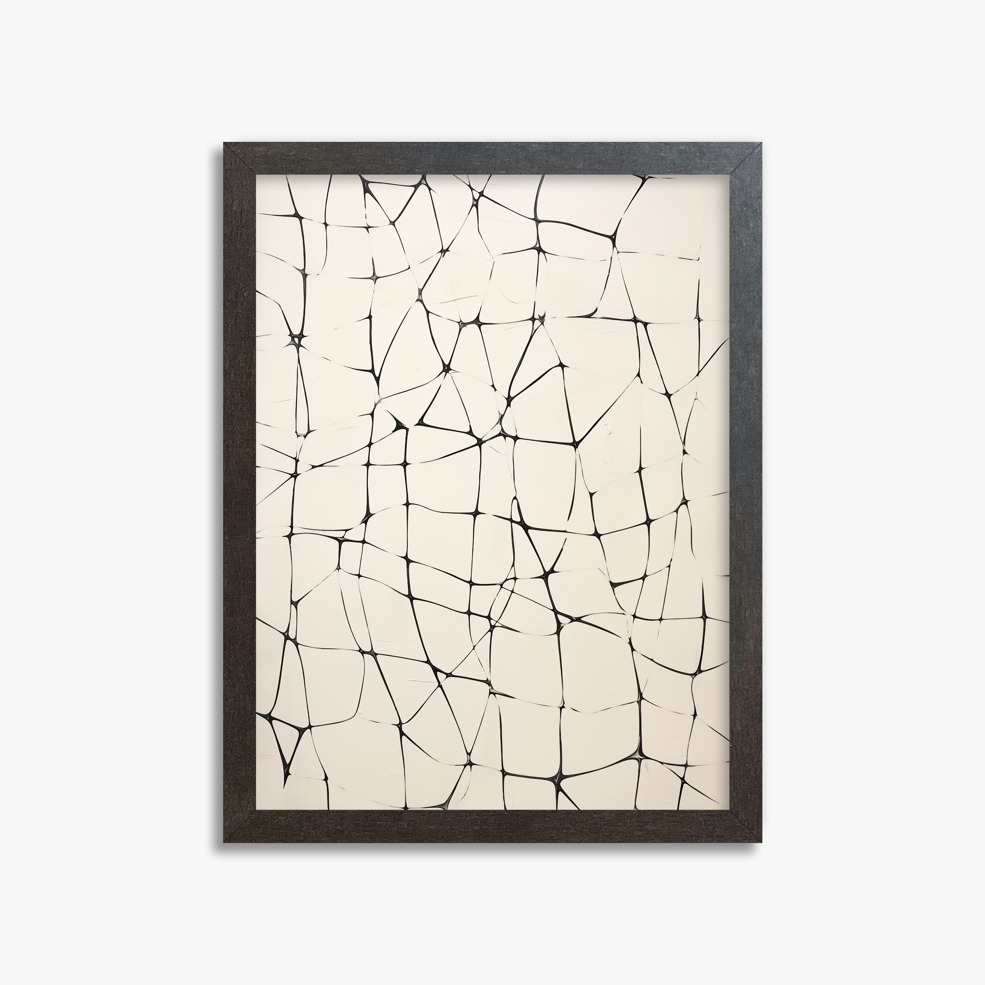 Fractured Serenity, 30x40cm Framed Poster With Espresso Frame