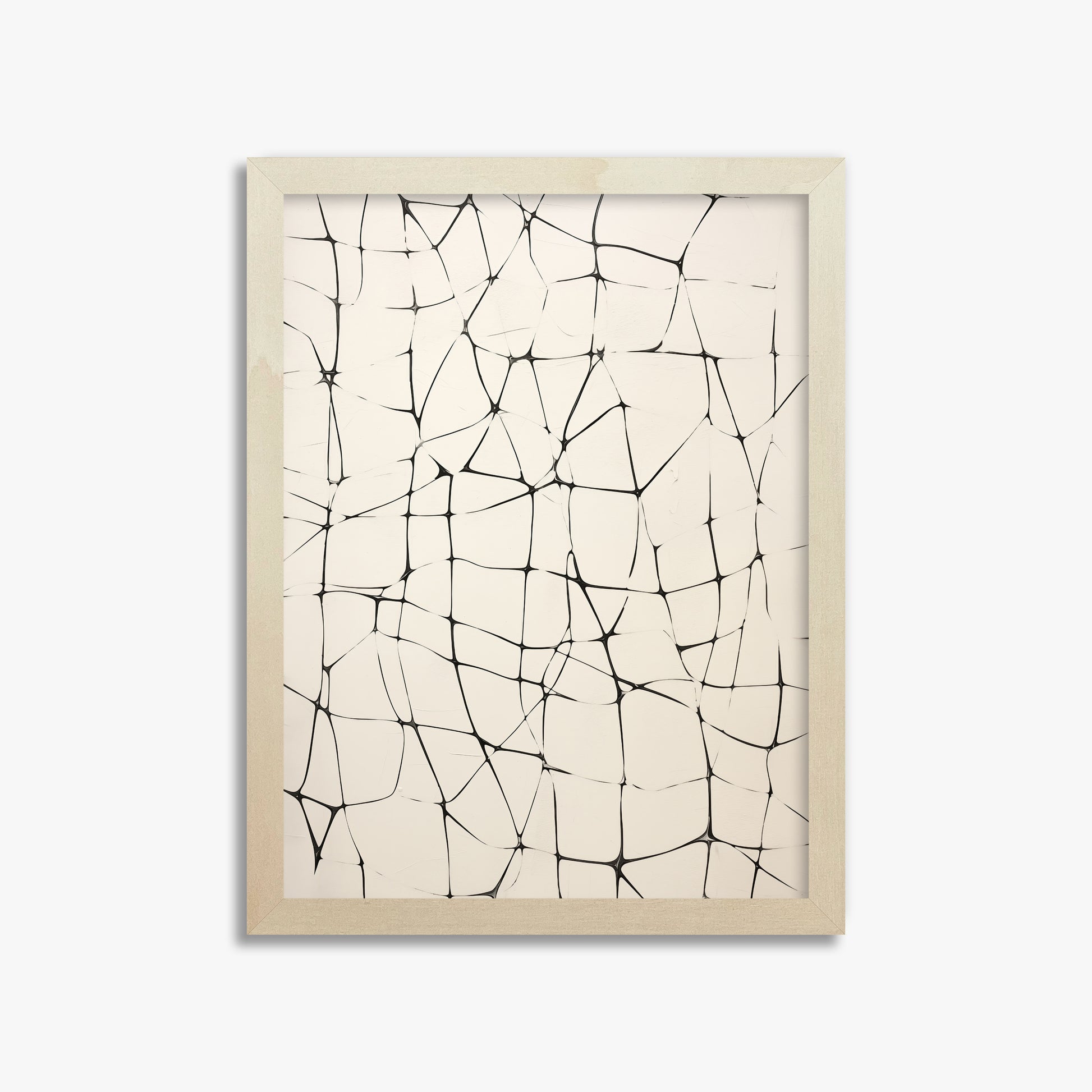 Fractured Serenity, 30x40cm Framed Poster With Lime Wood Frame
