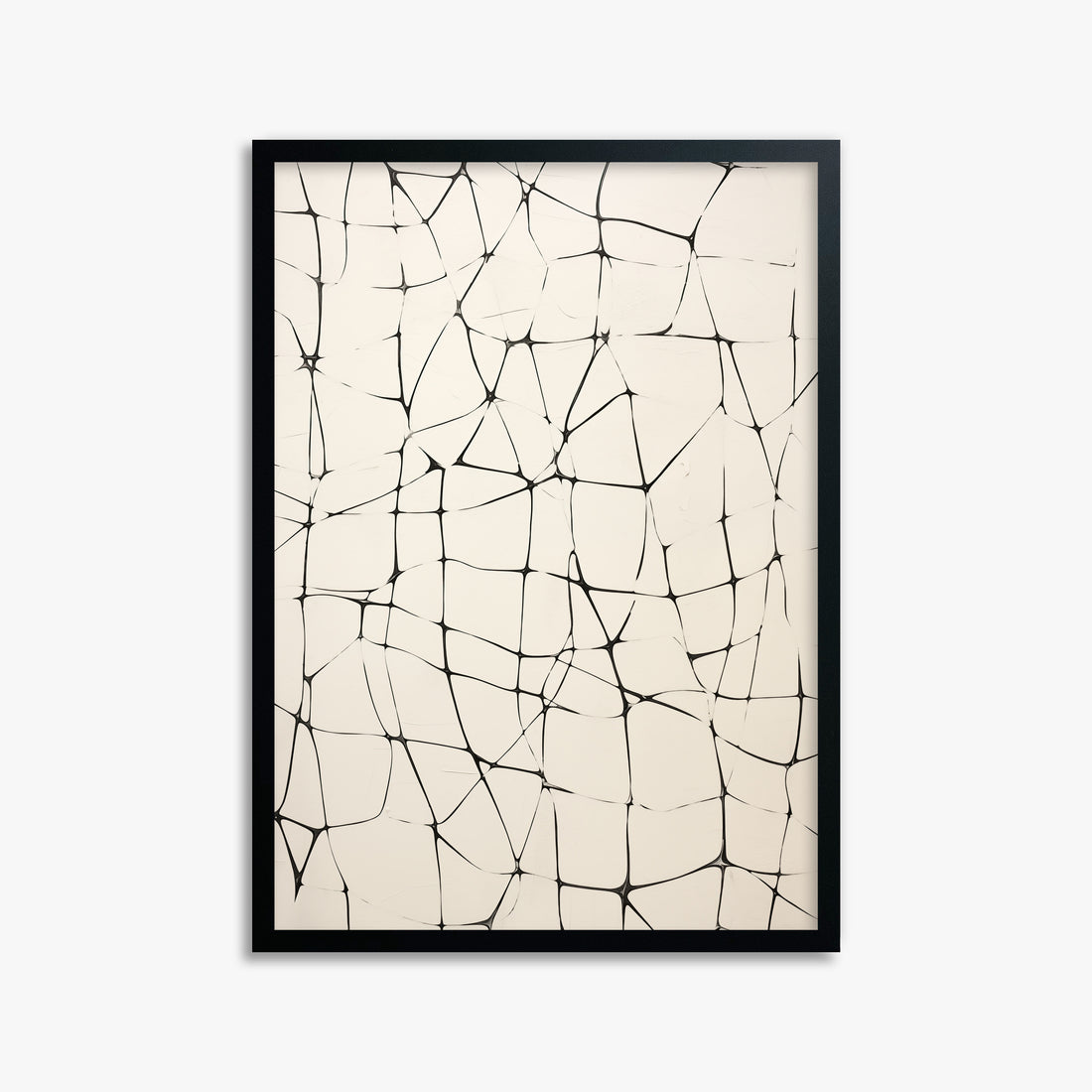 Fractured Serenity, 50x70cm Framed Poster With Black Frame