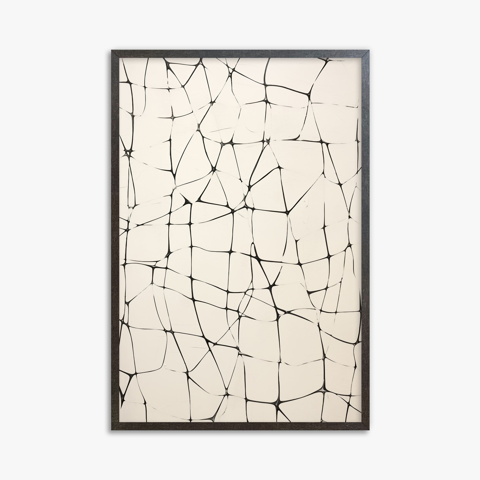 Fractured Serenity, 61x91cm Framed Poster With Espresso Frame