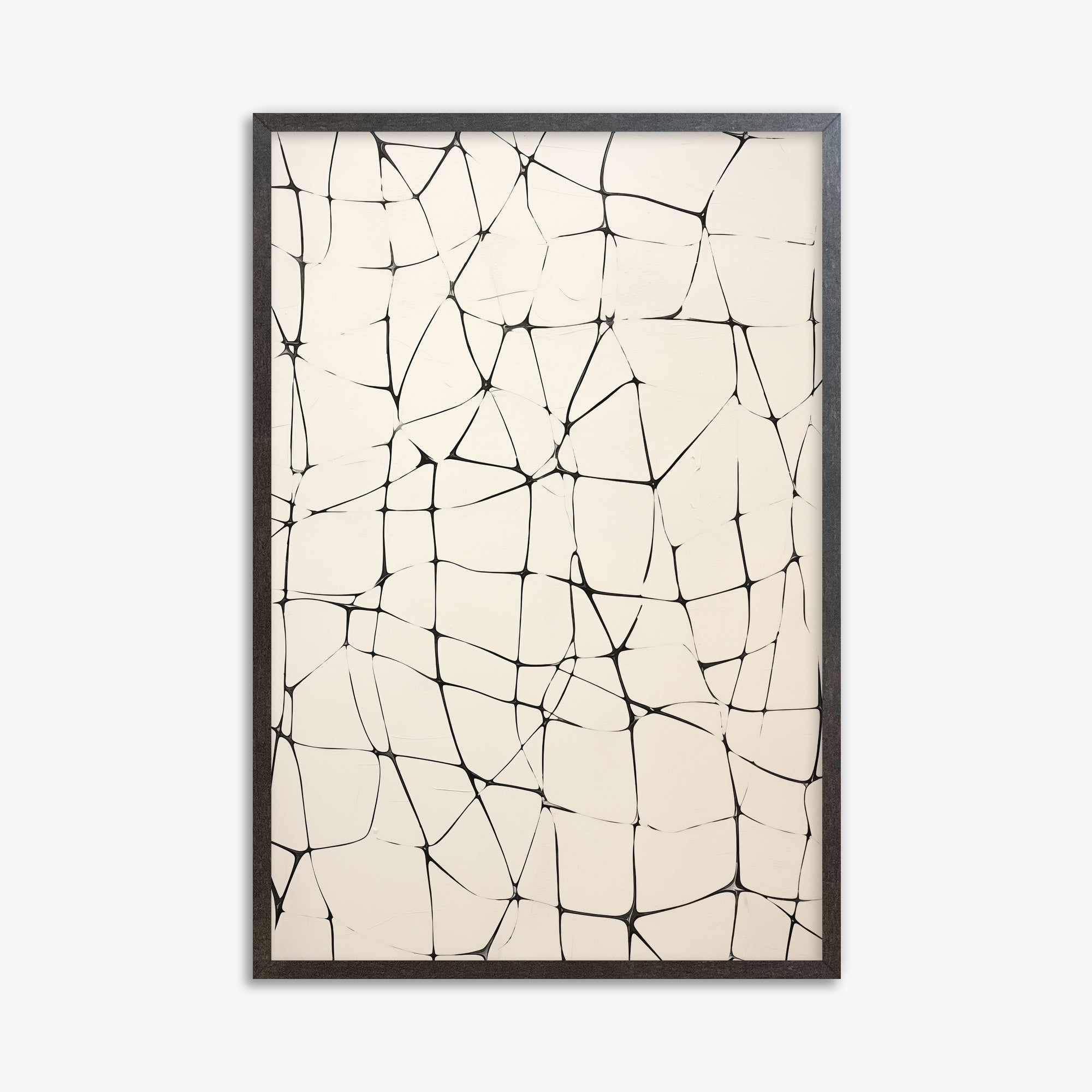 Fractured Serenity, 61x91cm Framed Poster With Espresso Frame