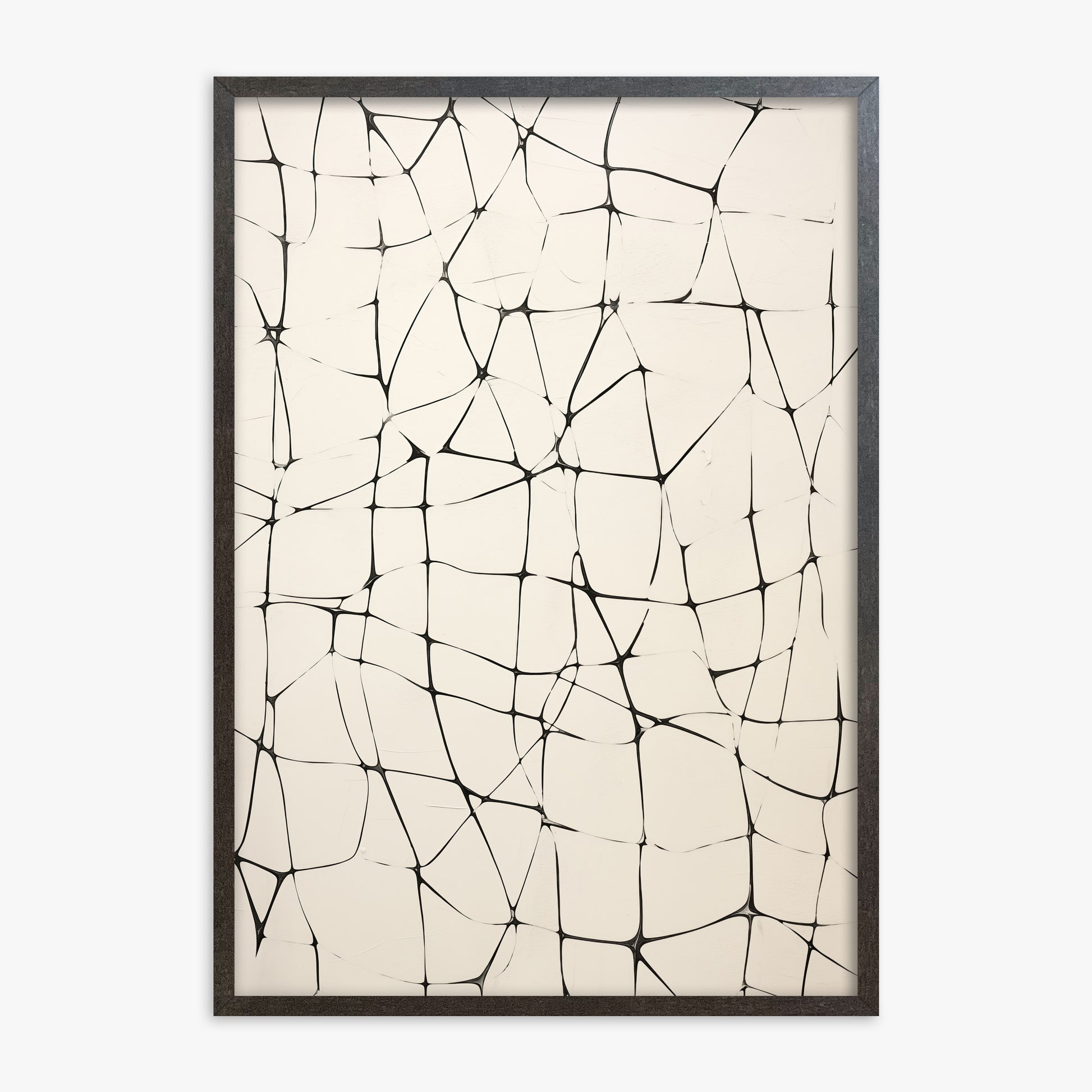 Fractured Serenity, 70x100cm Framed Poster With Espresso Frame