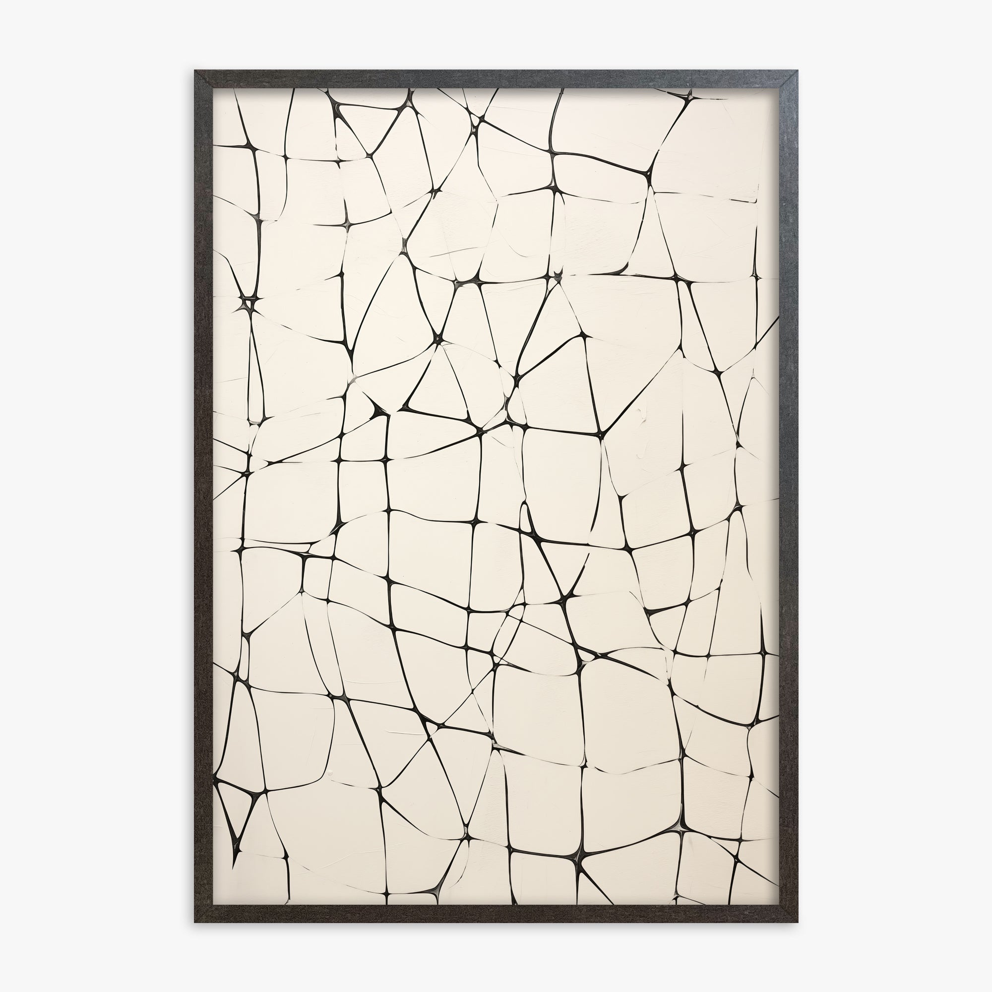 Fractured Serenity, 70x100cm Framed Poster With Espresso Frame