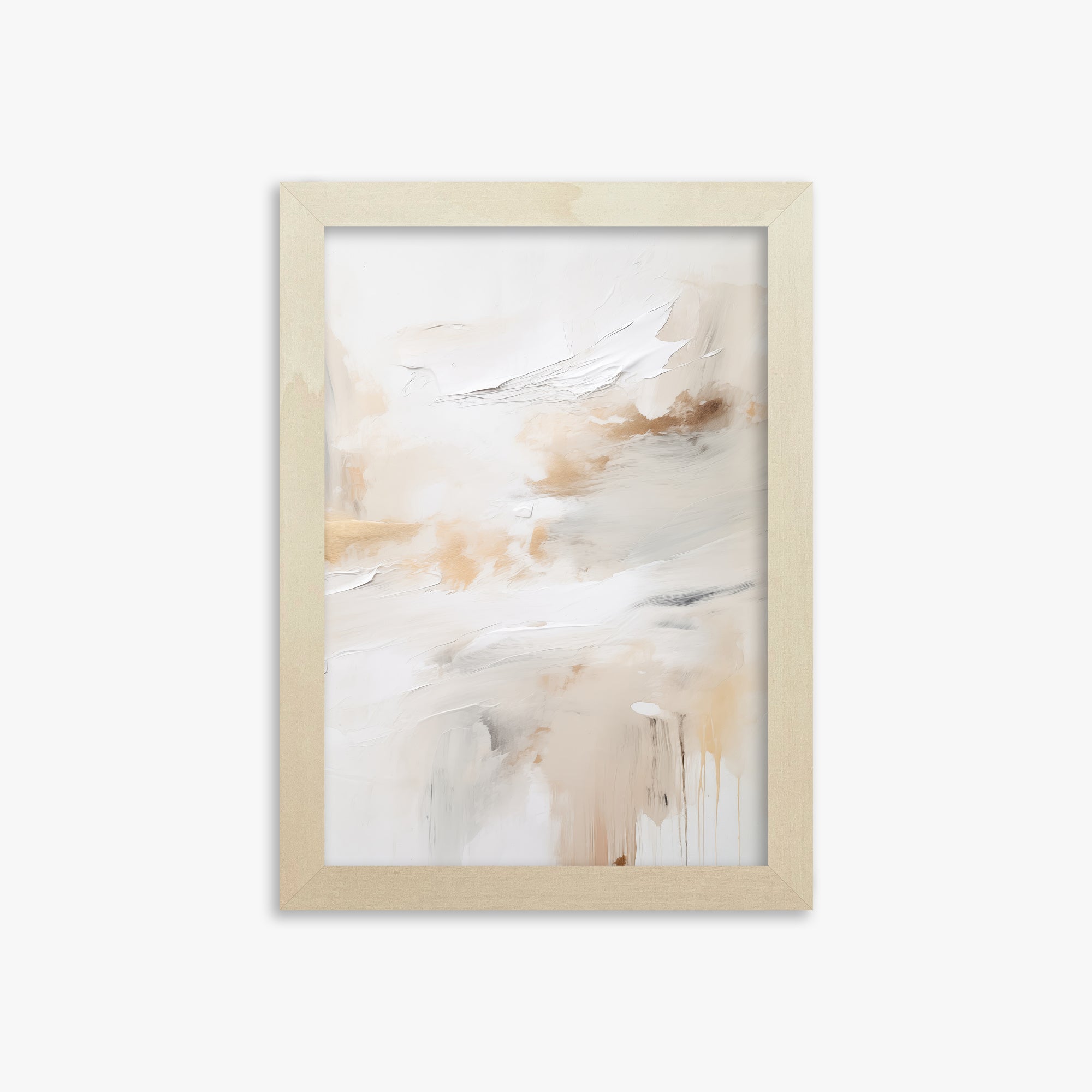 Golden Flux, 21x30cm Framed Art Reproduction With Lime Wood Frame