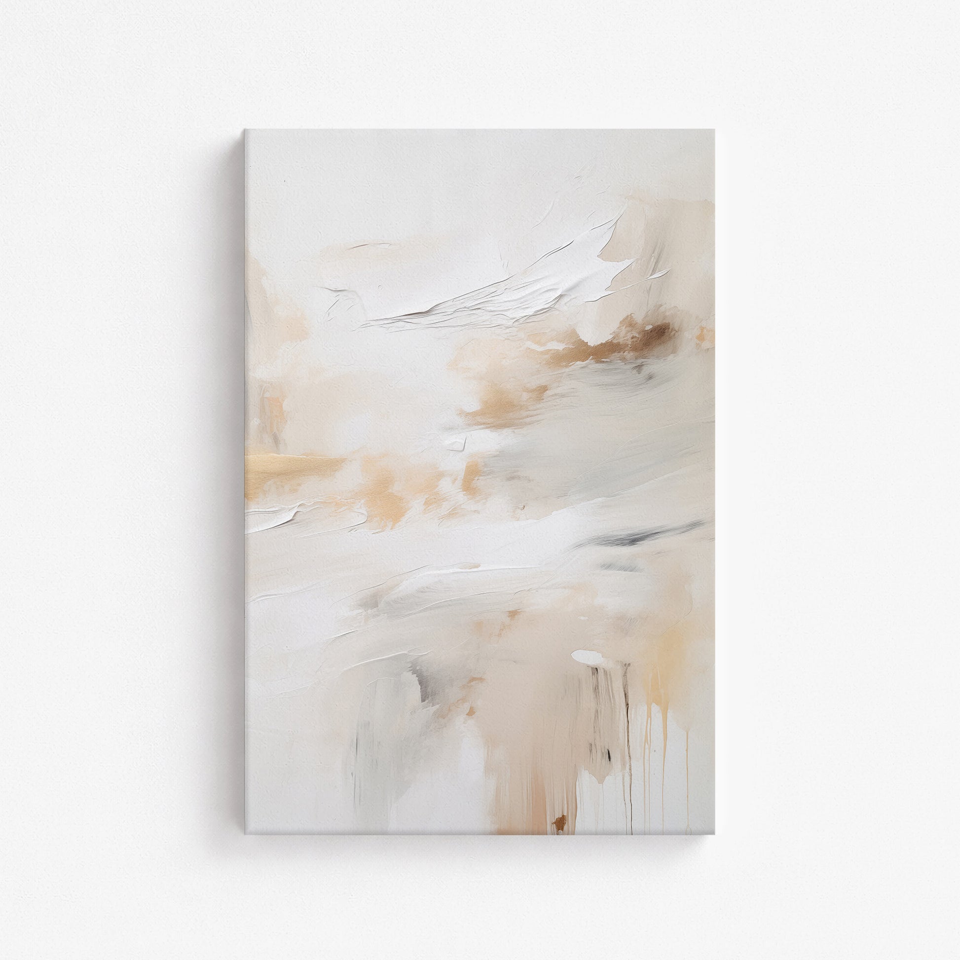 Golden Flux, 61x91cm Satin Canvas Art Reproduction