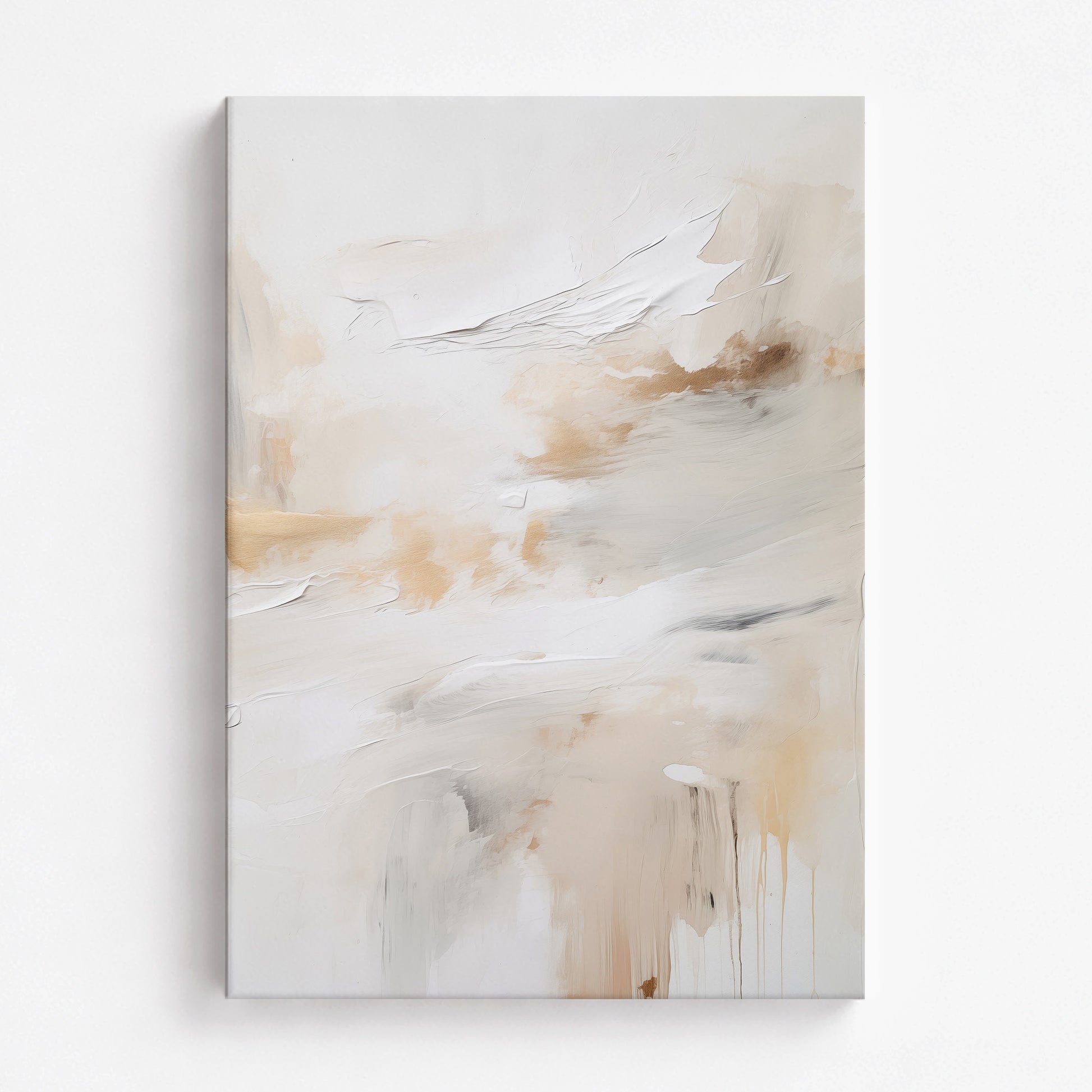 Golden Flux, 70x100cm Satin Canvas Art Reproduction