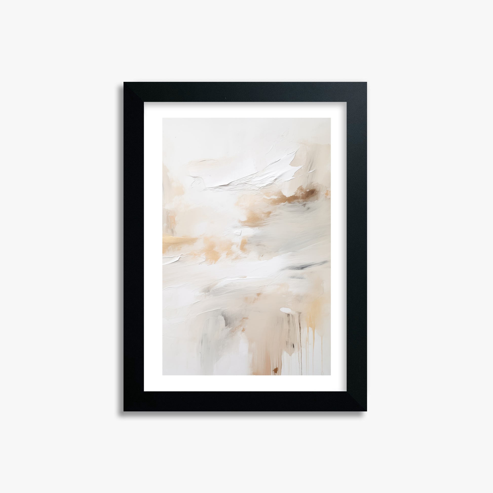Golden Flux, 21x30cm Black Framed Art Reproduction
