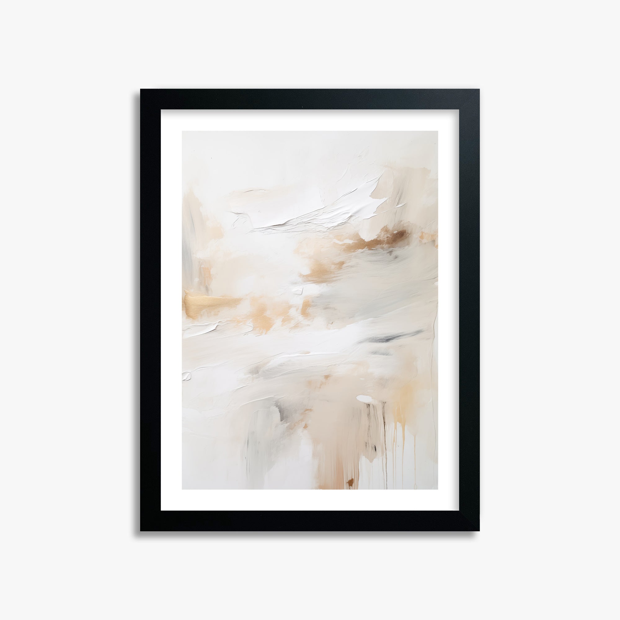 Golden Flux, 30x40cm Black Framed Art Reproduction