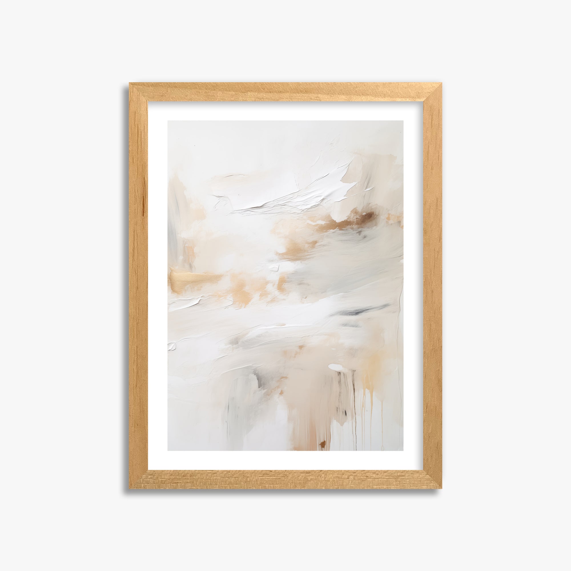 Golden Flux, 30x40cm Oak Framed Art Reproduction