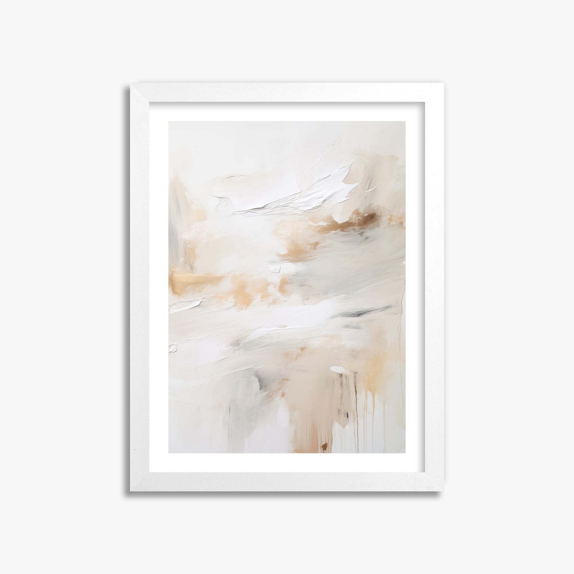 Golden Flux, 30x40cm Whitek Framed Art Reproduction