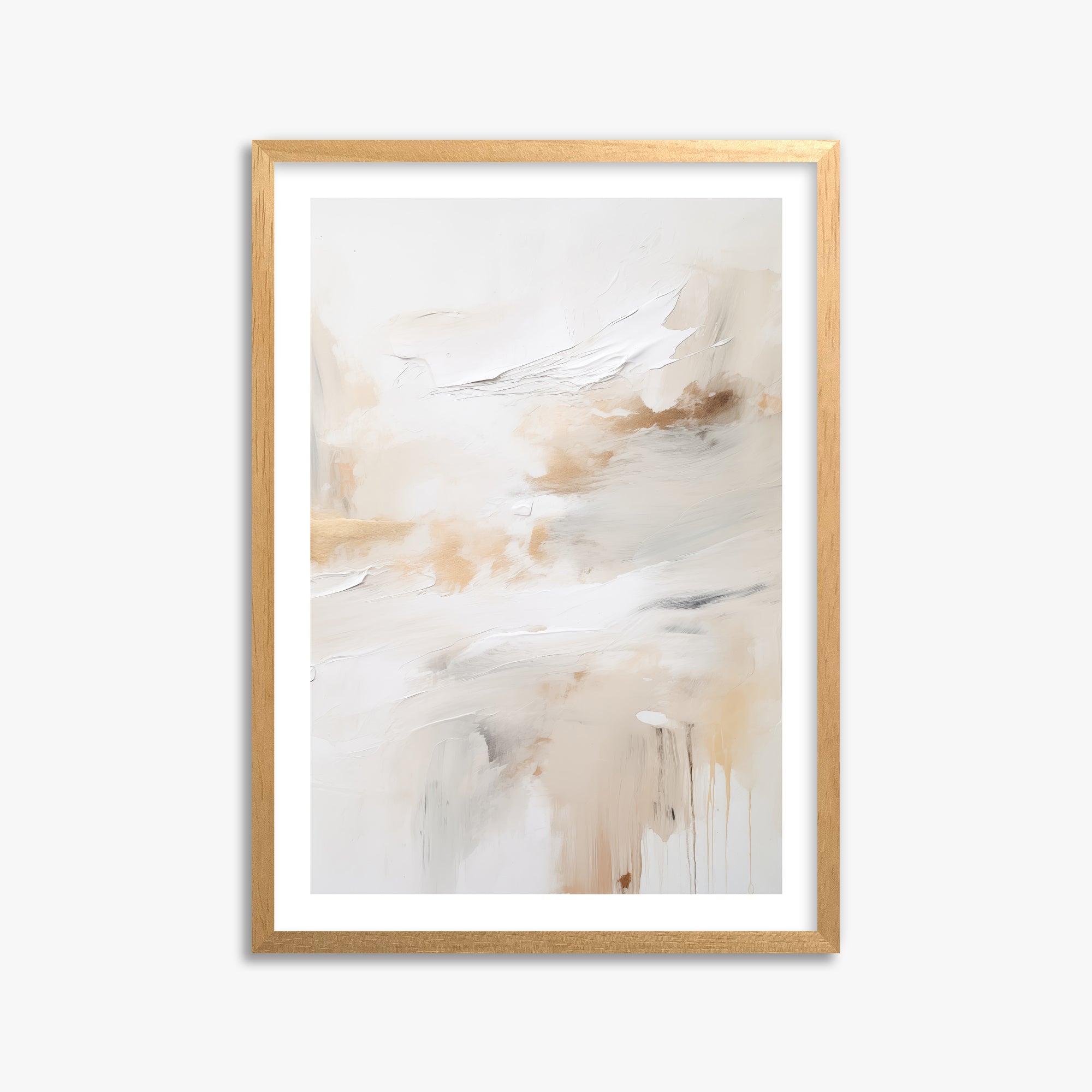 Golden Flux, 50x70cm Oak Framed Art Reproduction