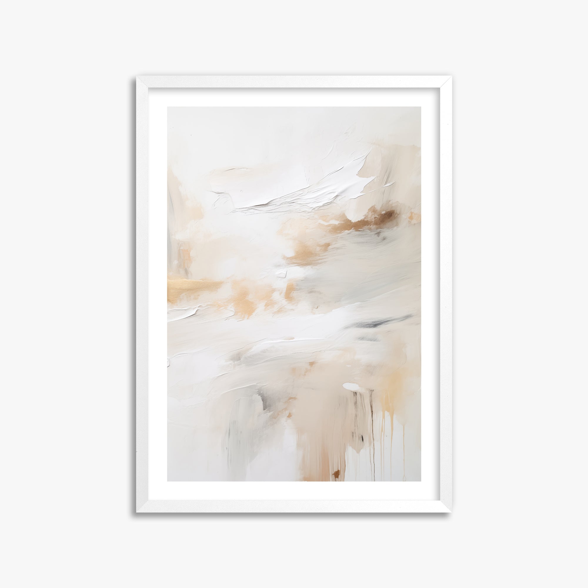 Golden Flux, 50x70cm Whitek Framed Art Reproduction