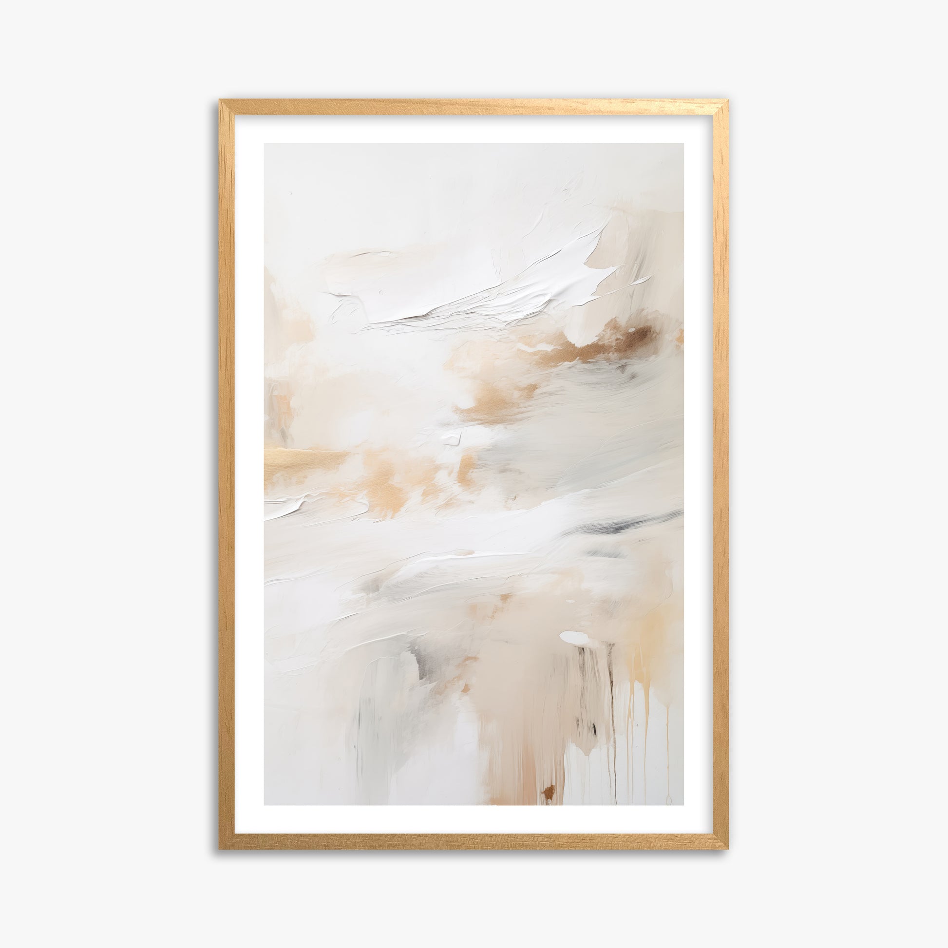 Golden Flux, 61x91cm Oak Framed Art Reproduction