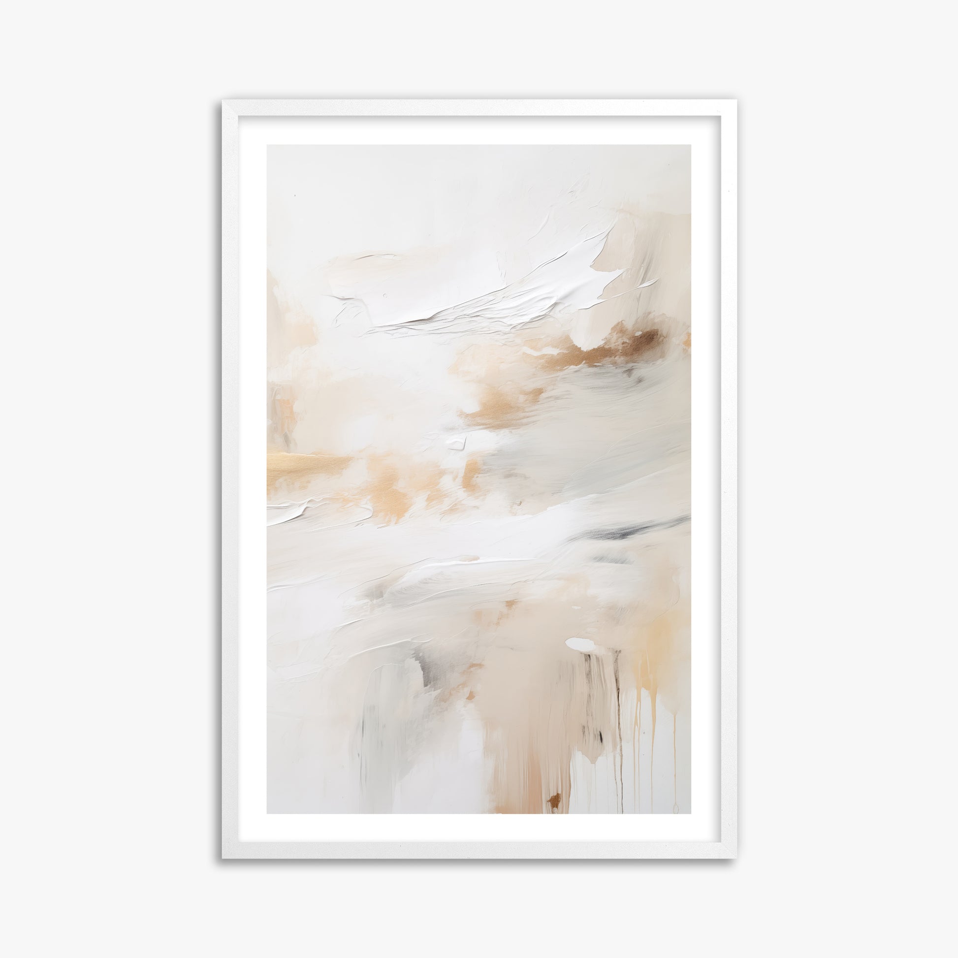 Golden Flux, 61x91cm Whitek Framed Art Reproduction