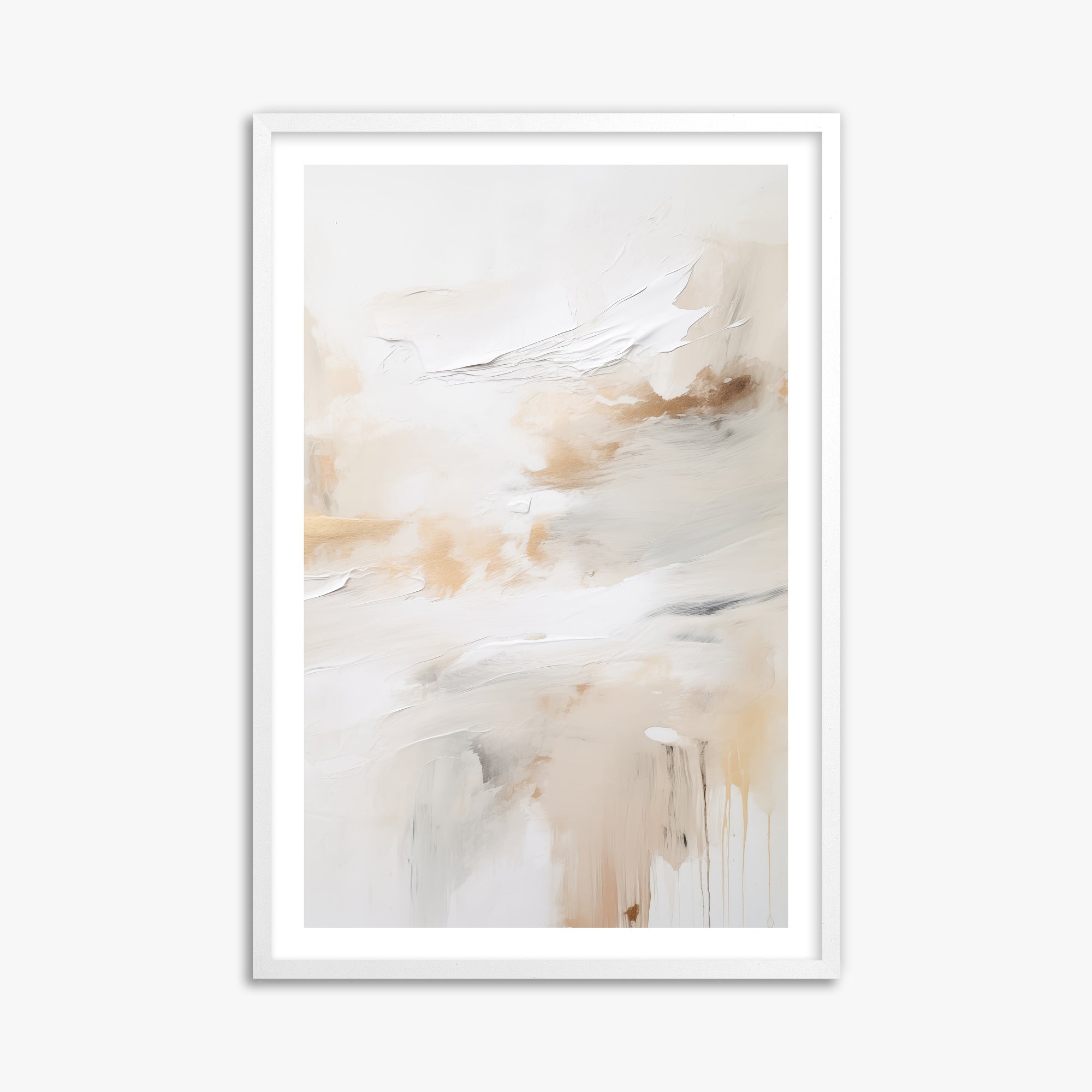 Golden Flux, 61x91cm Whitek Framed Art Reproduction
