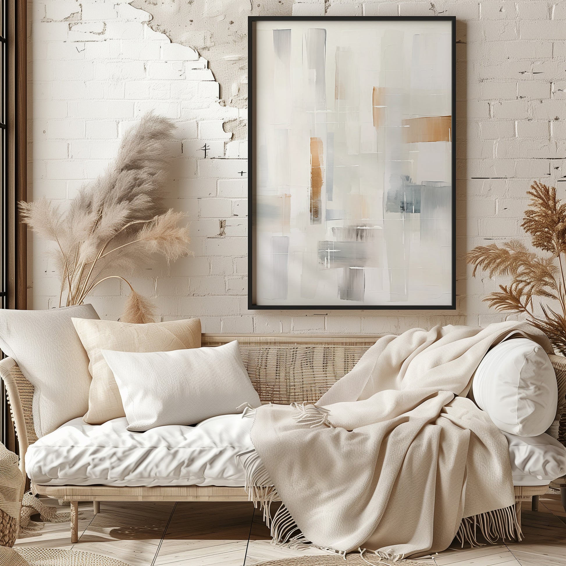 Design Concept No. 29 for Muted Blocks Modern Poster Art