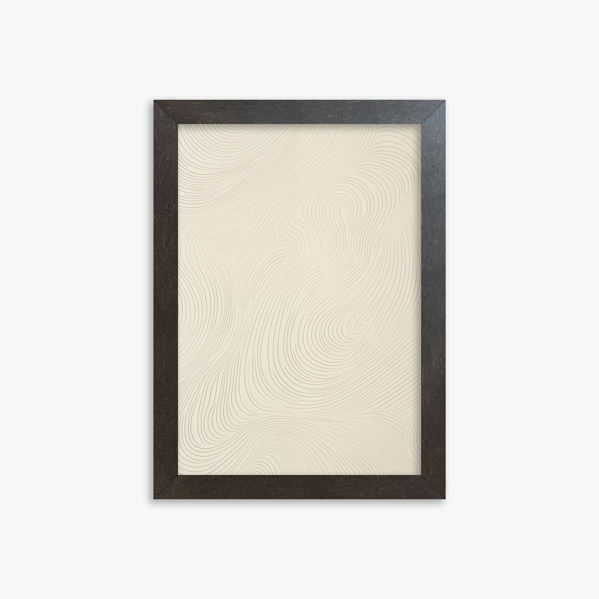 Serene Currents, 21x30cm Framed Poster With Espresso Frame