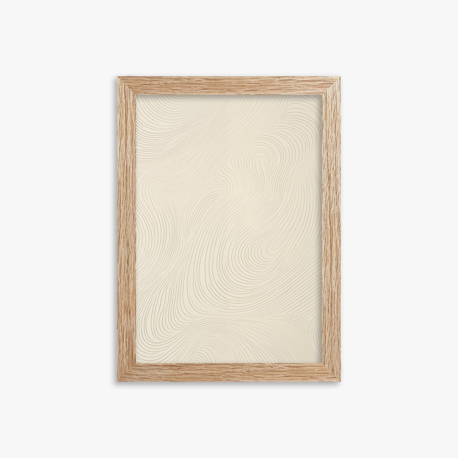 Serene Currents, 21x30cm Framed Poster With Raw Oak Frame