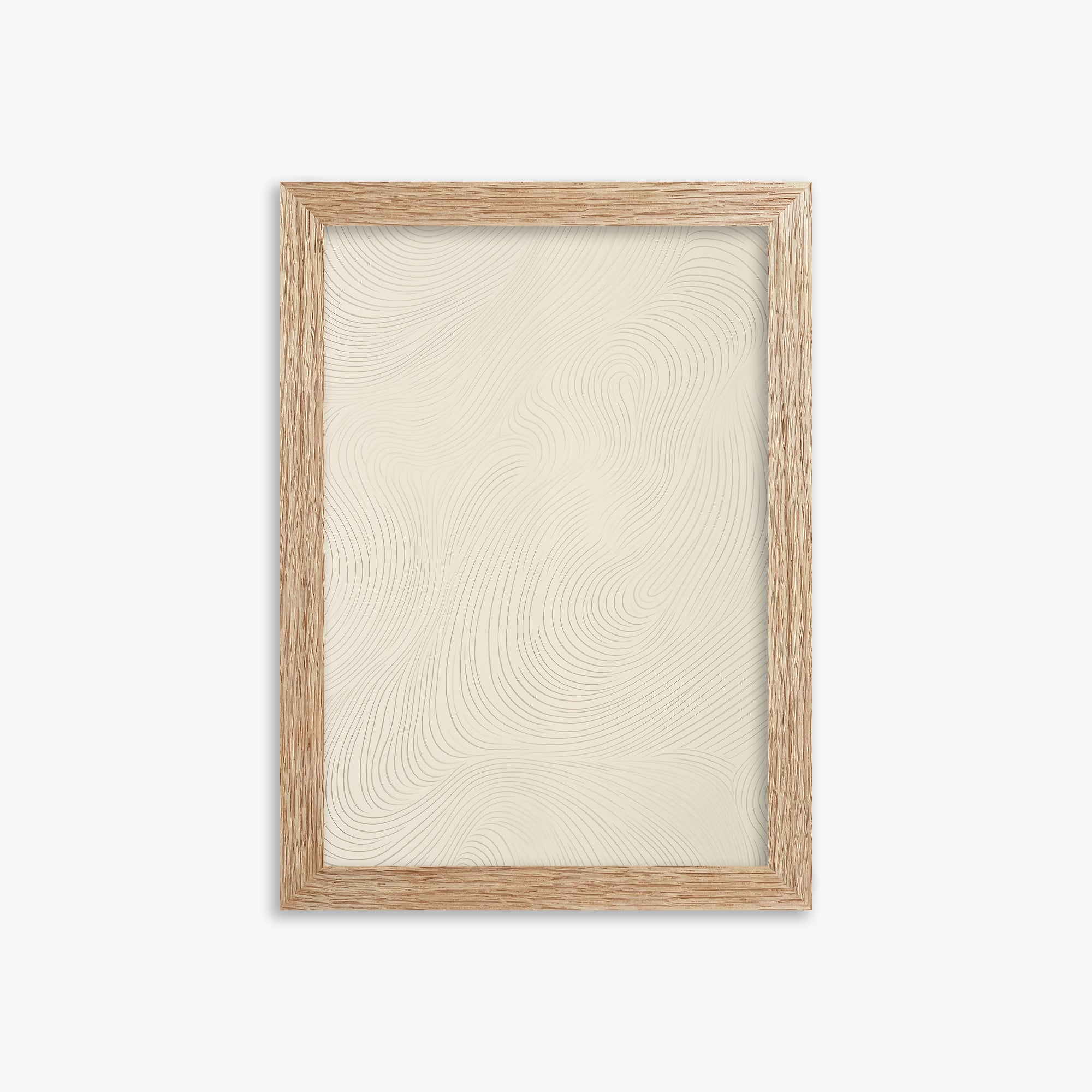 Serene Currents, 21x30cm Framed Poster With Raw Oak Frame