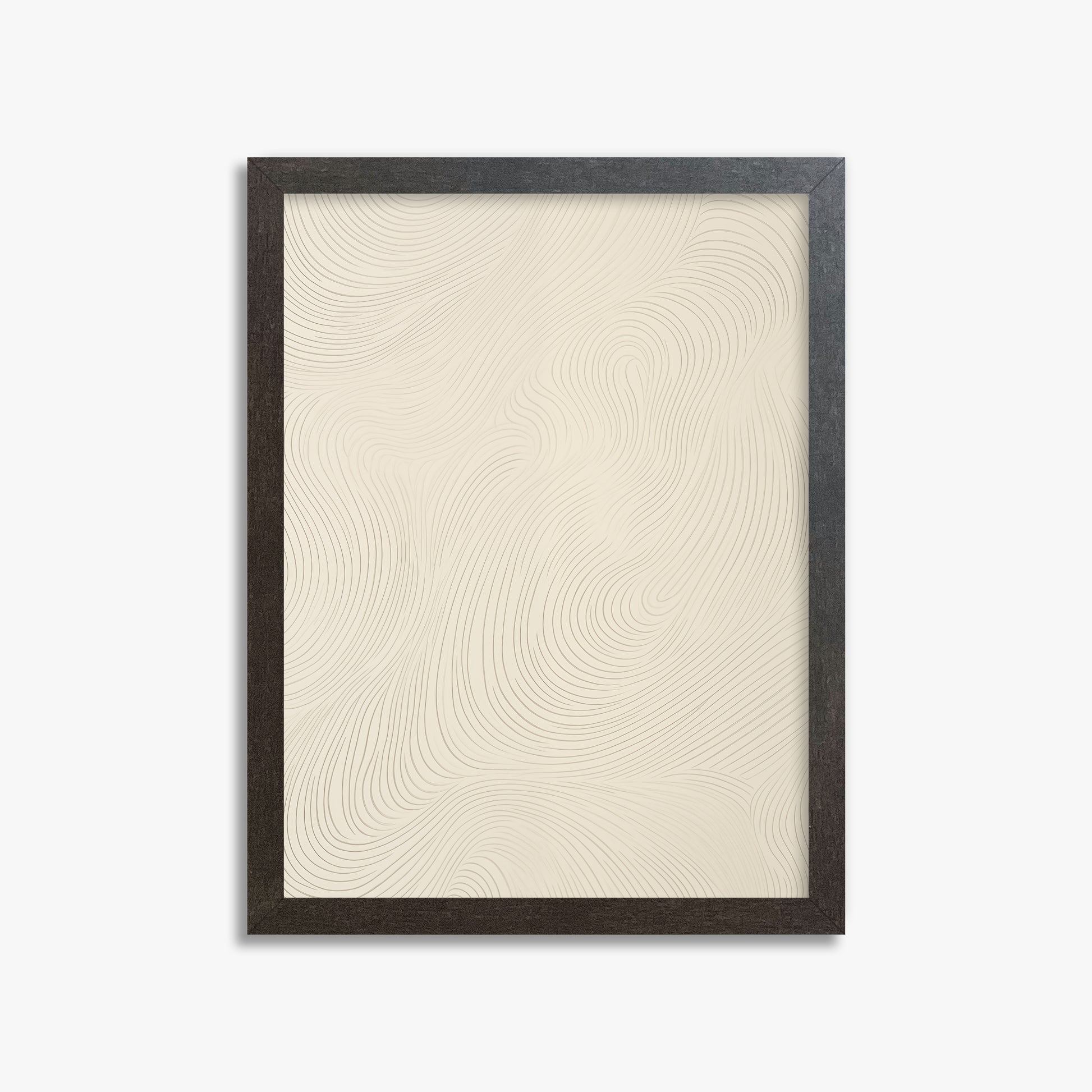 Serene Currents, 30x40cm Framed Poster With Espresso Frame