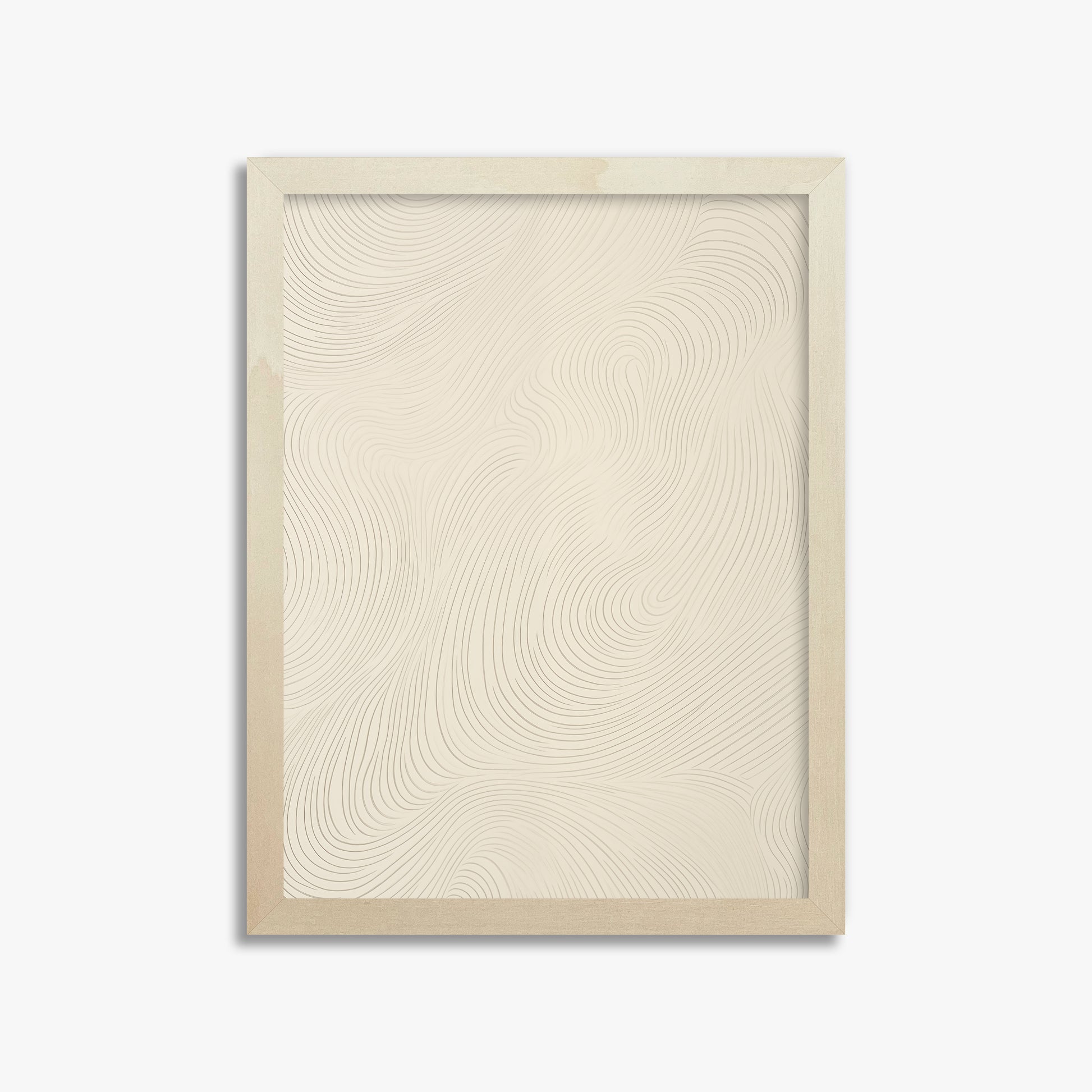 Serene Currents, 30x40cm Framed Poster With Lime Wood Frame