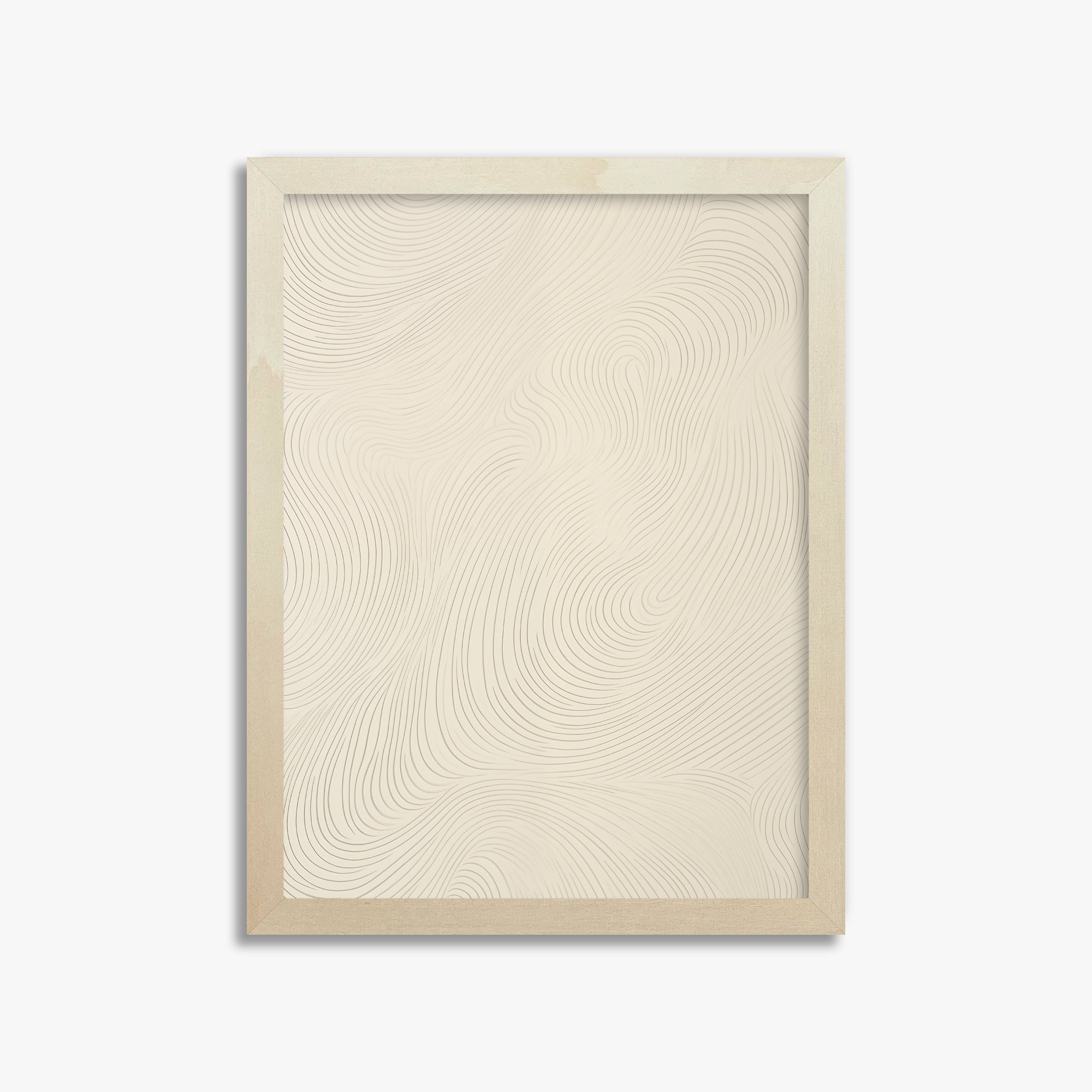 Serene Currents, 30x40cm Framed Poster With Lime Wood Frame