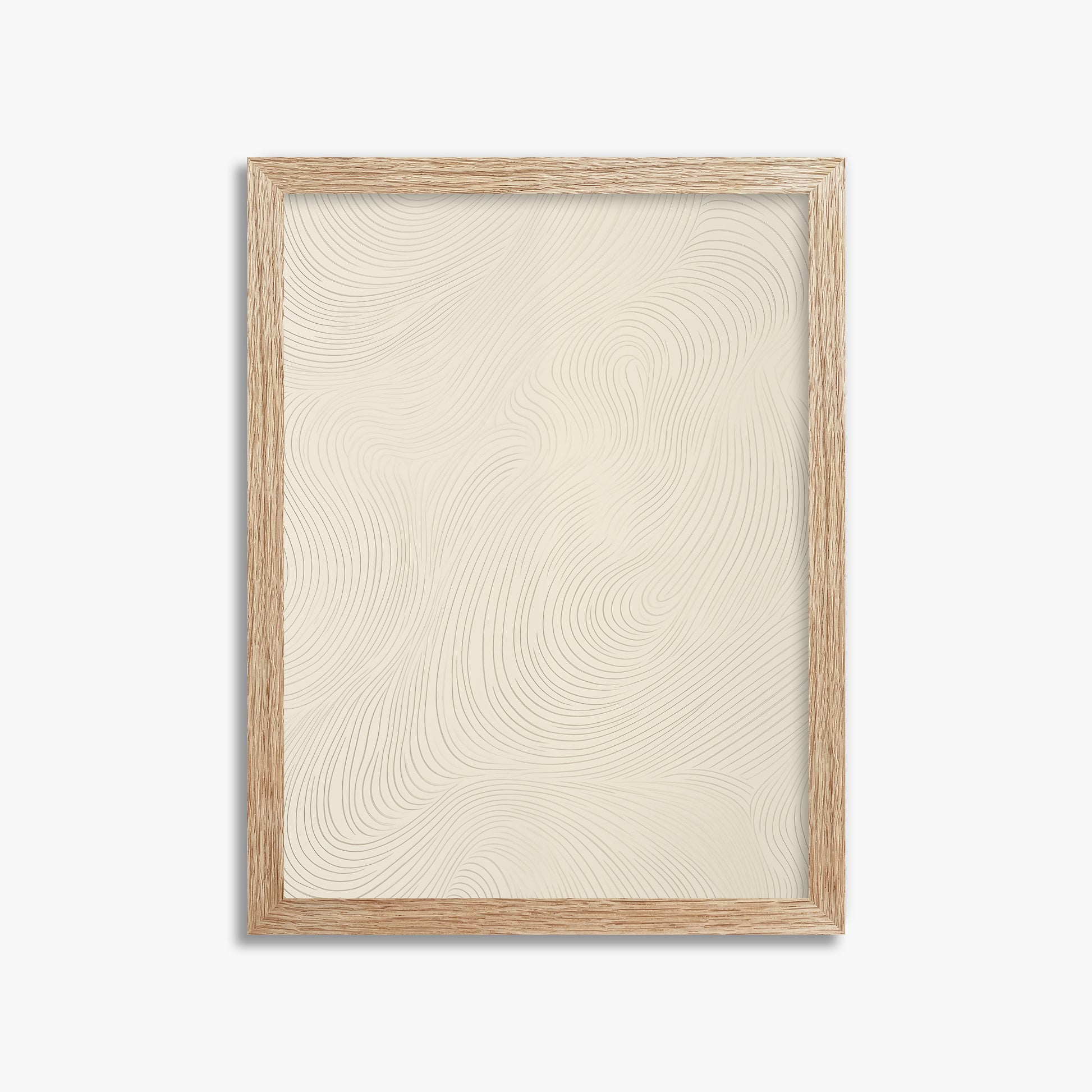 Serene Currents, 30x40cm Framed Poster With Raw Oak Frame