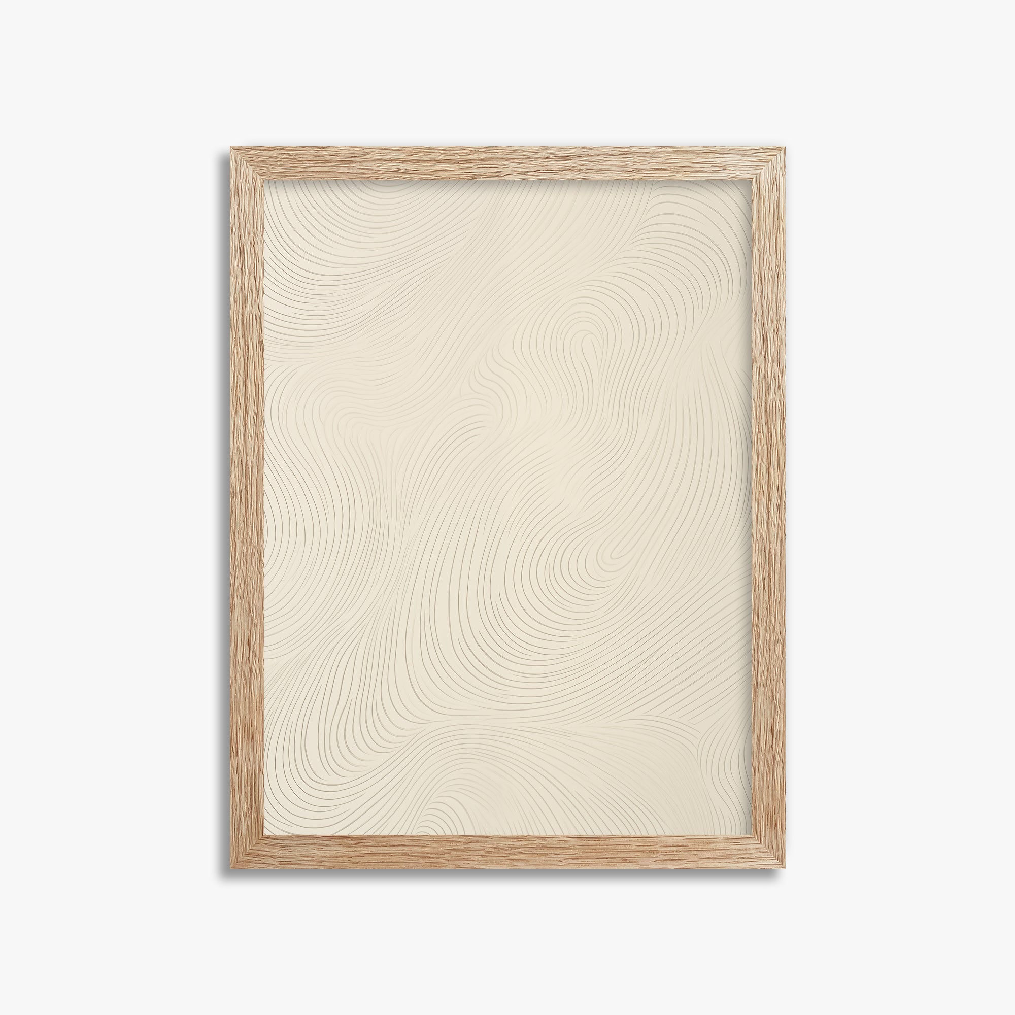 Serene Currents, 30x40cm Framed Poster With Raw Oak Frame