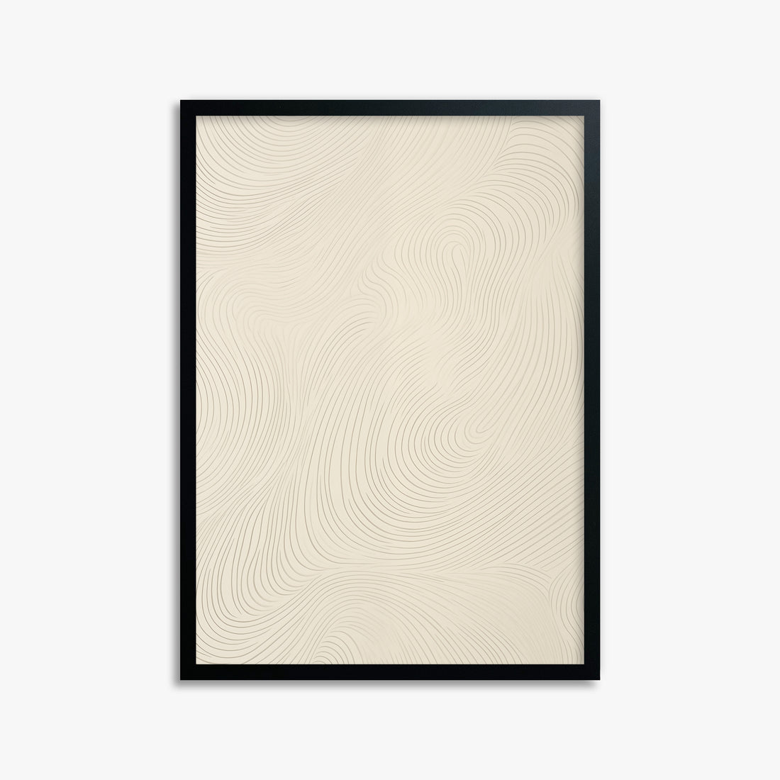 Serene Currents, 50x70cm Framed Poster With Black Frame