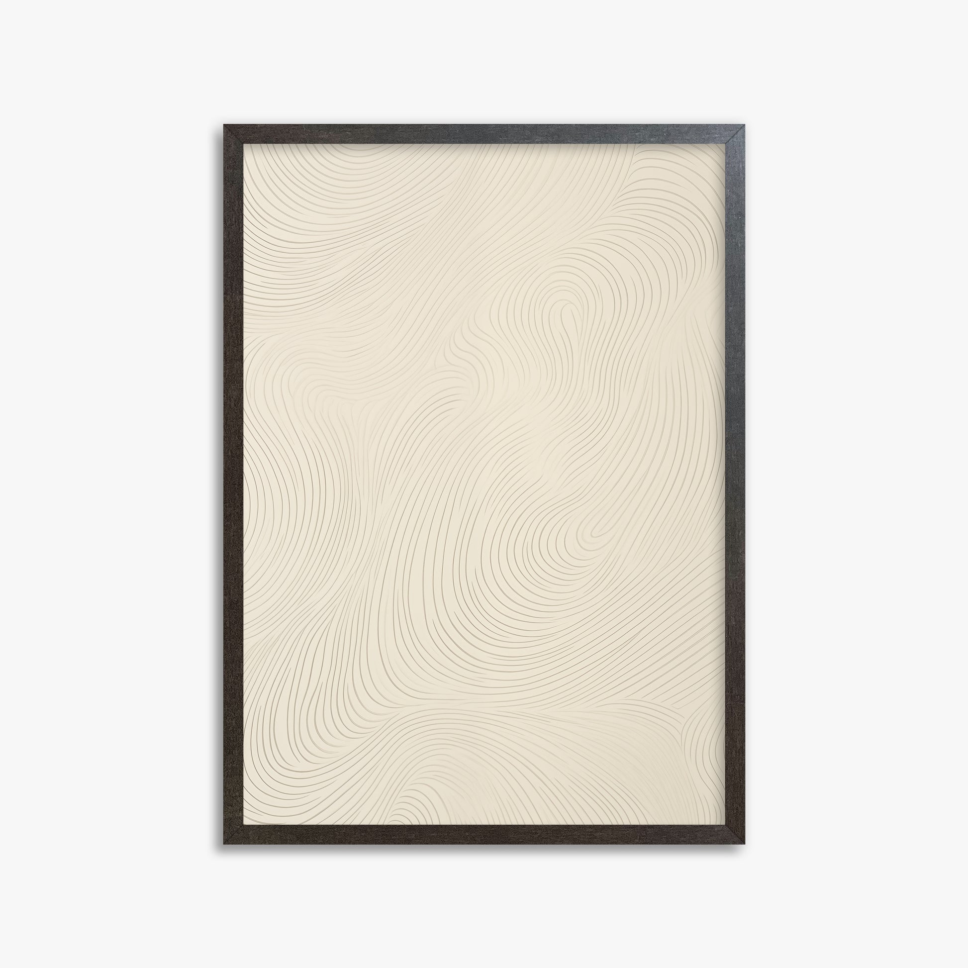 Serene Currents, 50x70cm Framed Poster With Espresso Frame