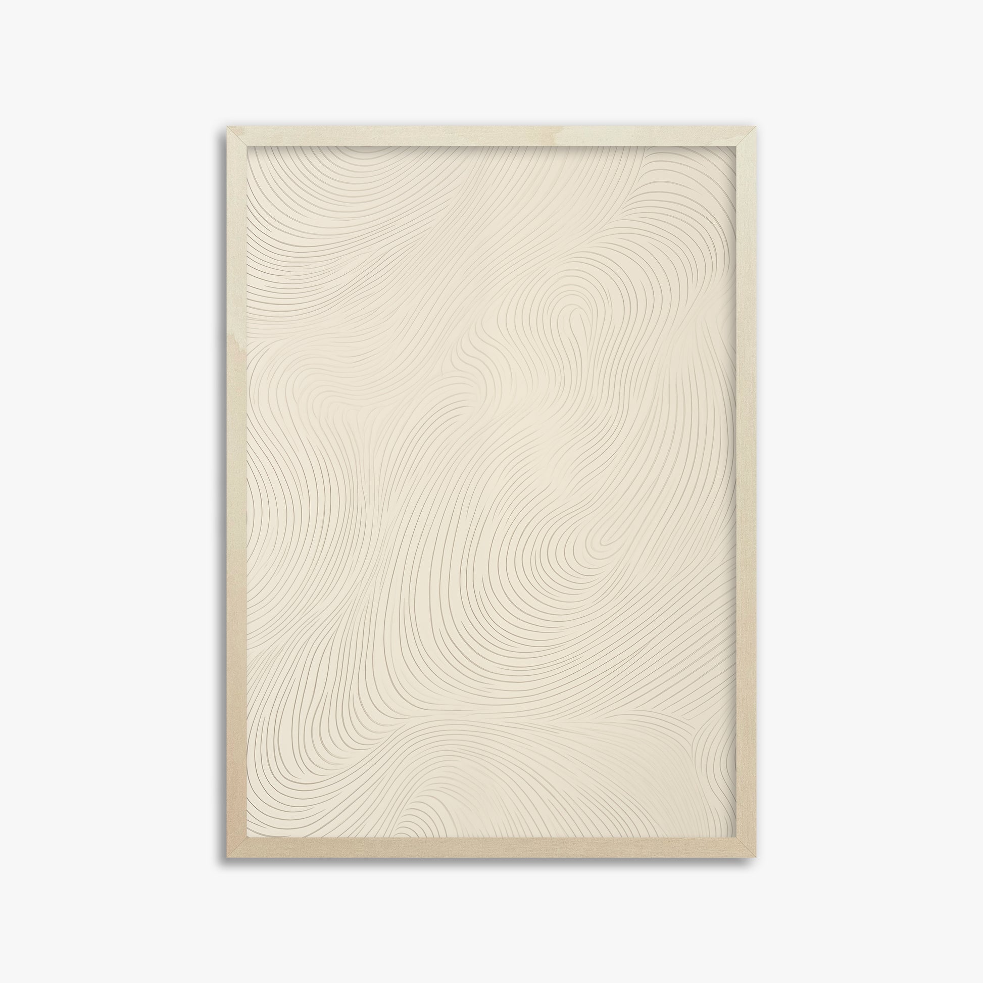 Serene Currents, 50x70cm Framed Poster With Lime Wood Frame
