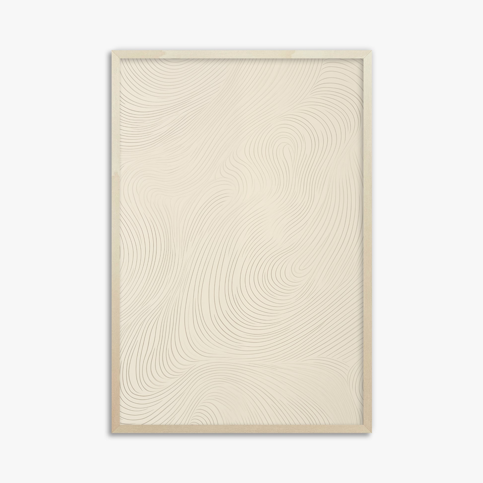 Serene Currents, 61x91cm Framed Poster With Lime Wood Frame
