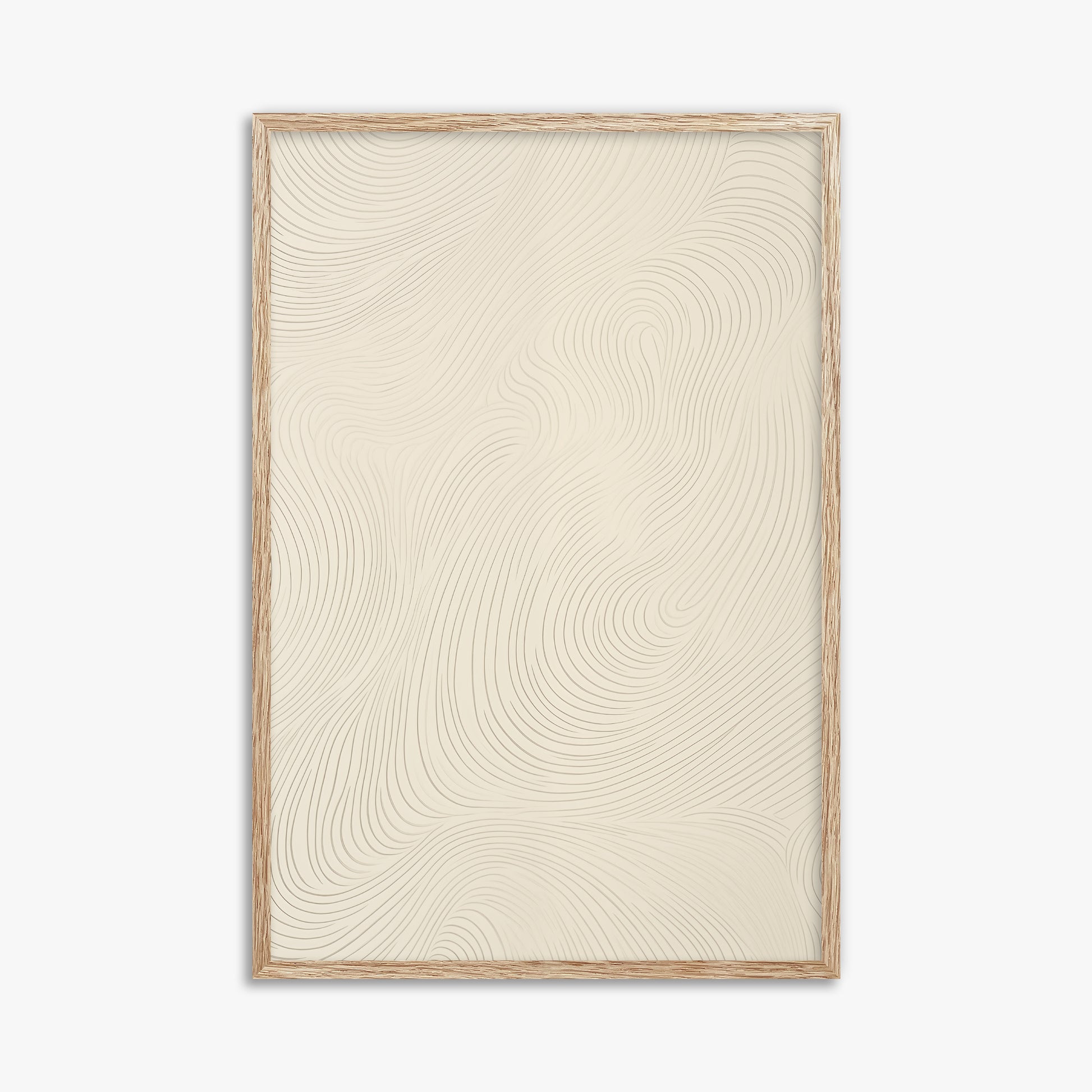 Serene Currents, 61x91cm Framed Poster With Raw Oak Frame