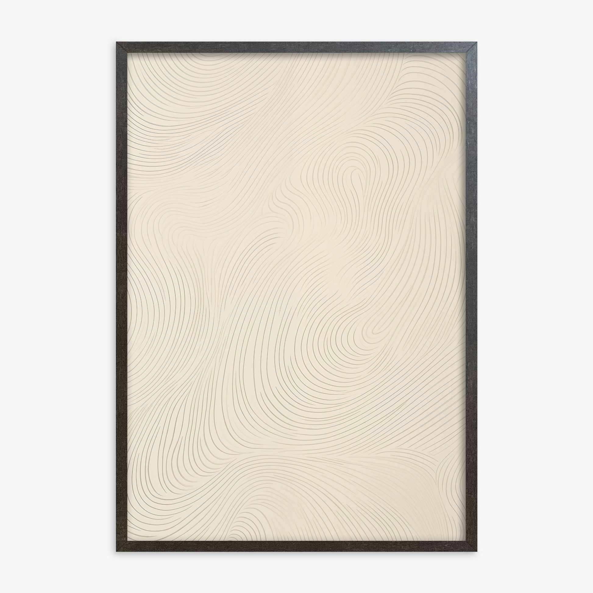 Serene Currents, 70x100cm Framed Poster With Espresso Frame