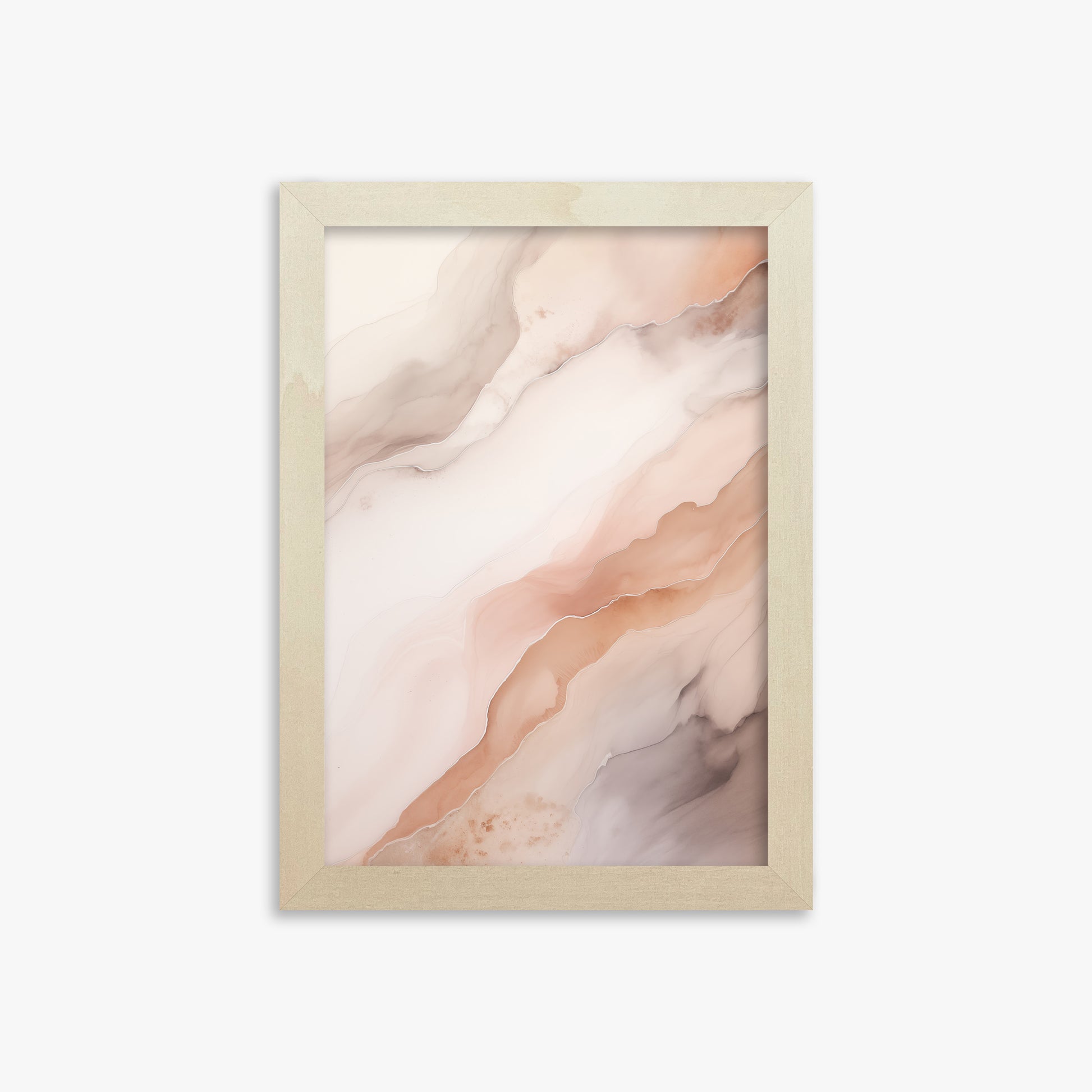 Rose Marble, 21x30cm Framed Poster With Lime Wood Frame
