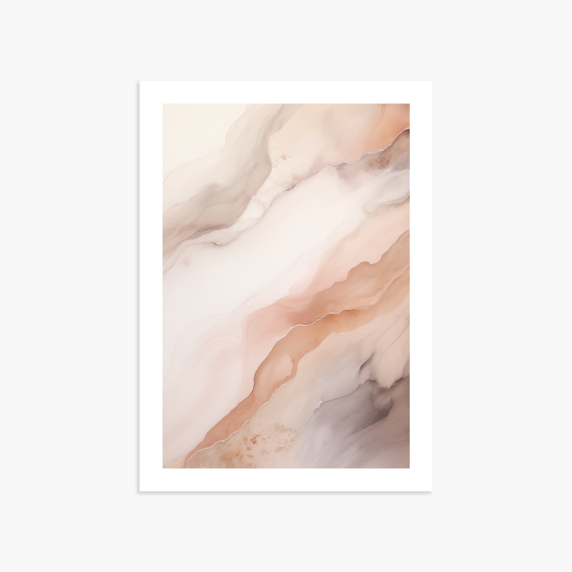 Rose Marble, 50x70cm Poster Unframed