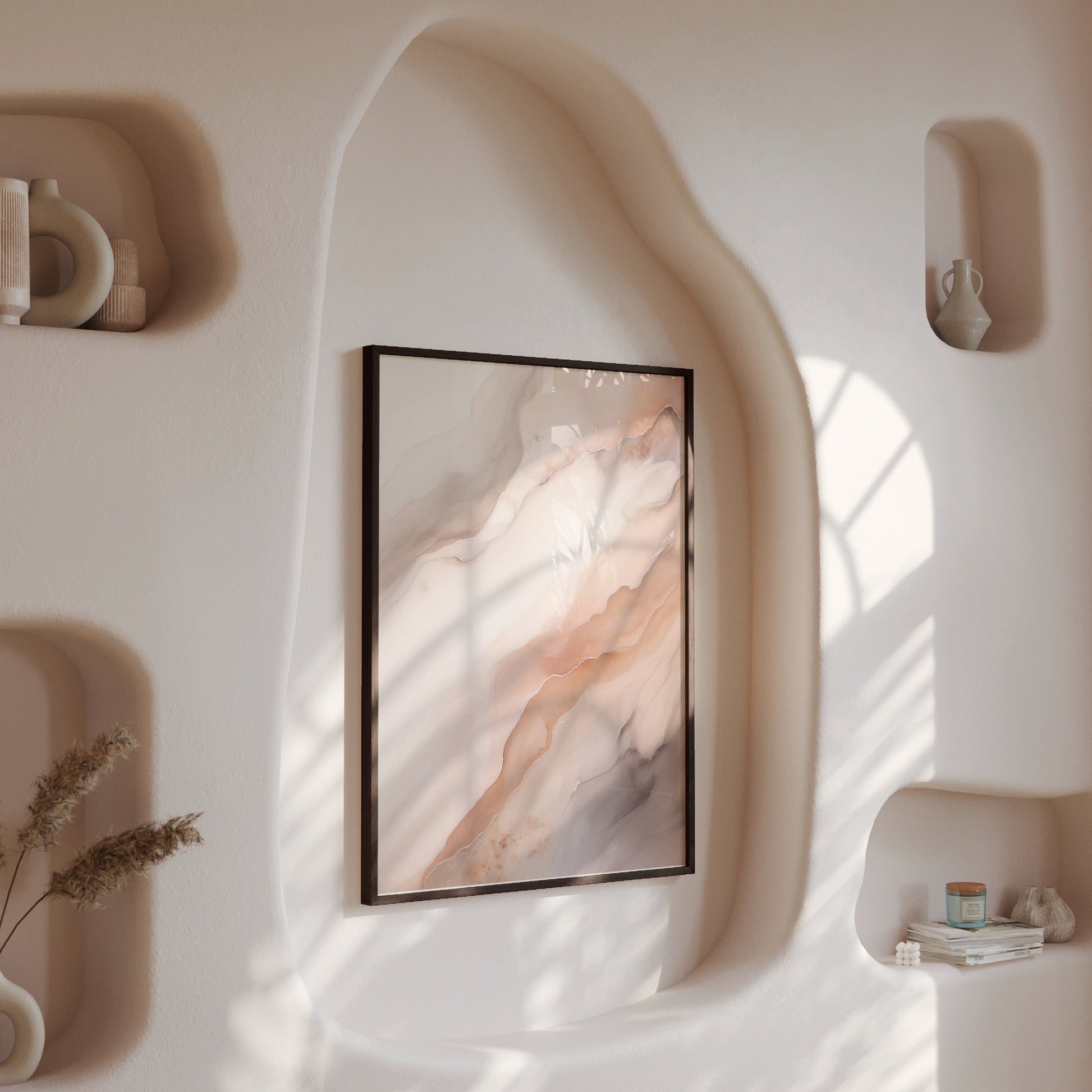Design Concept No. 13 for Rose Marble Modern Poster Art