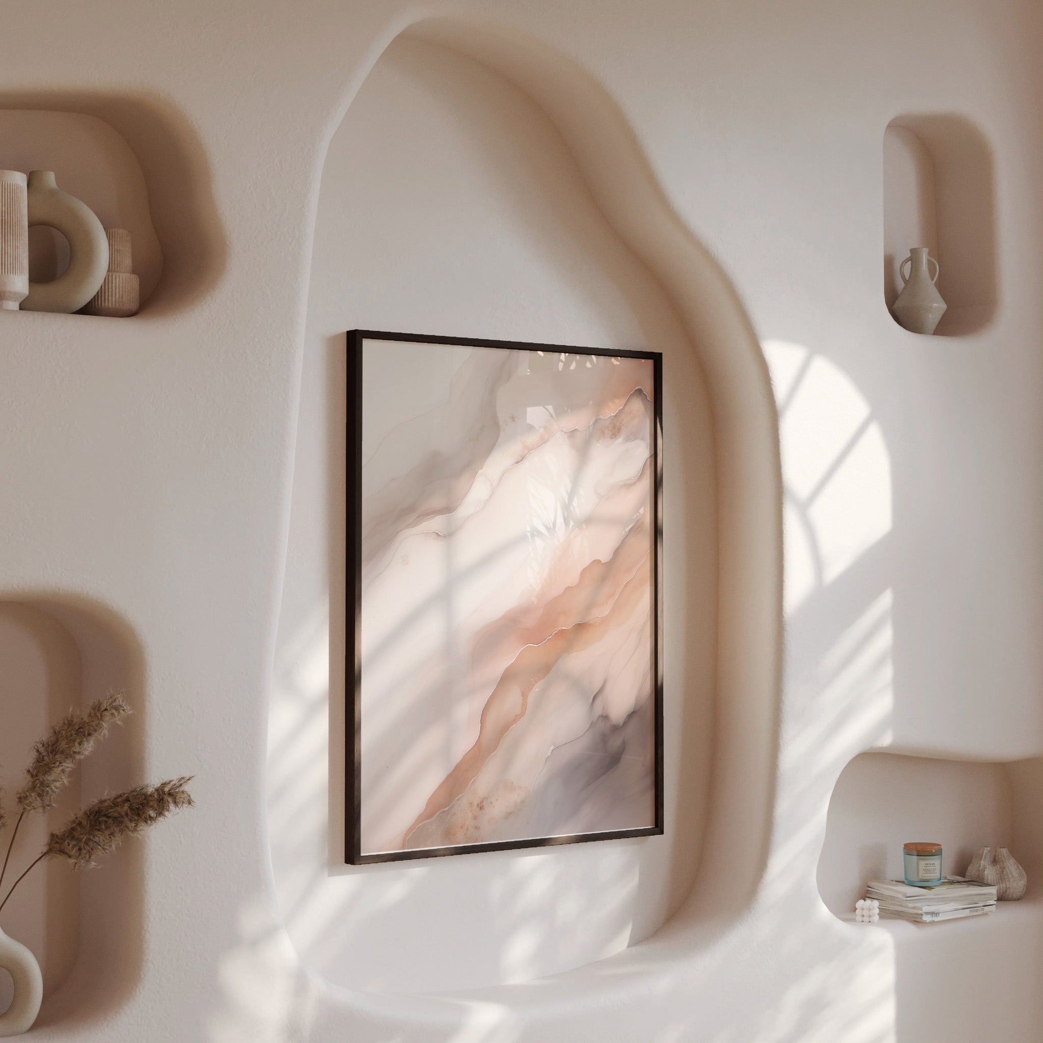 Design Concept No. 13 for Rose Marble Modern Poster Art