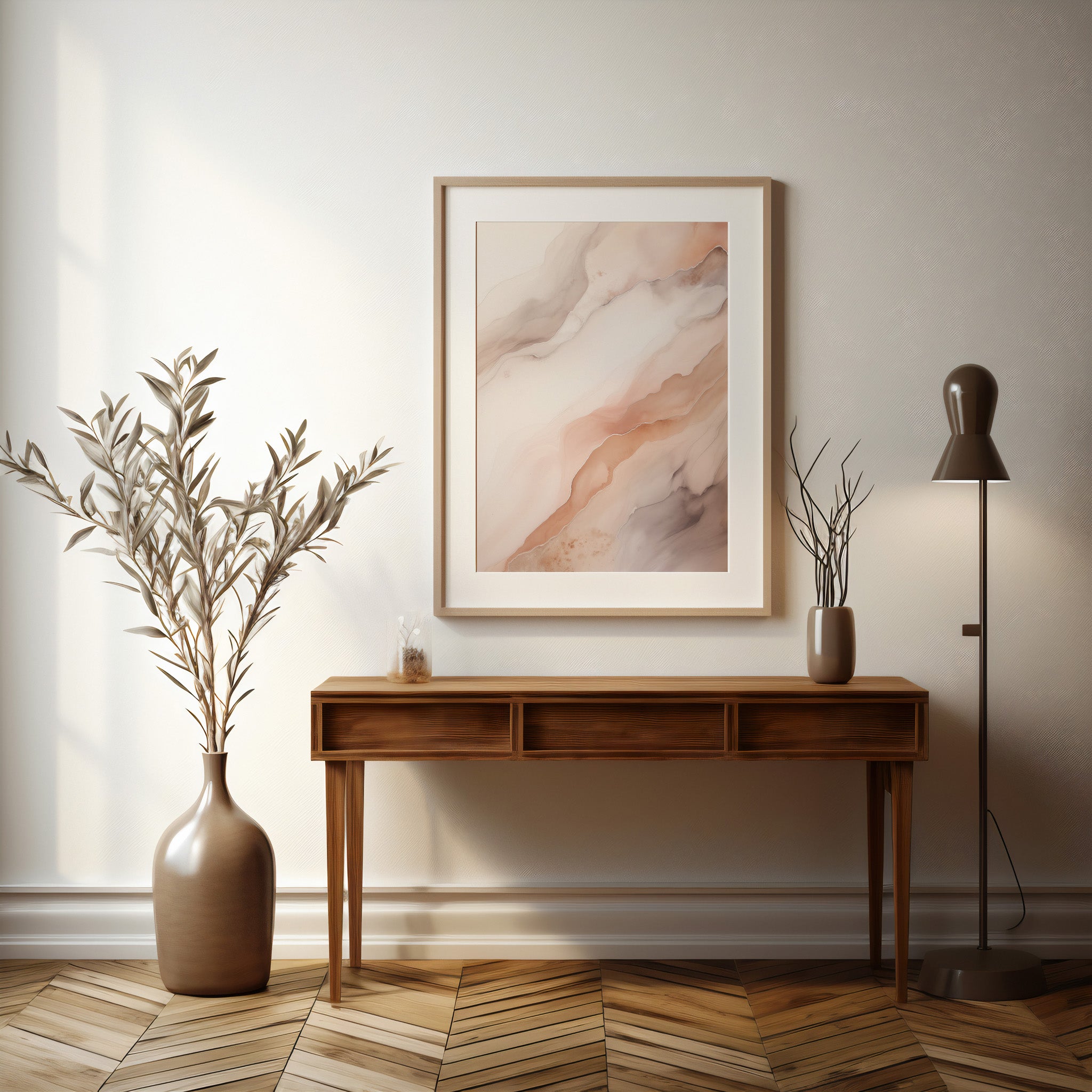 Design Concept No. 37 for Rose Marble Modern Poster Art