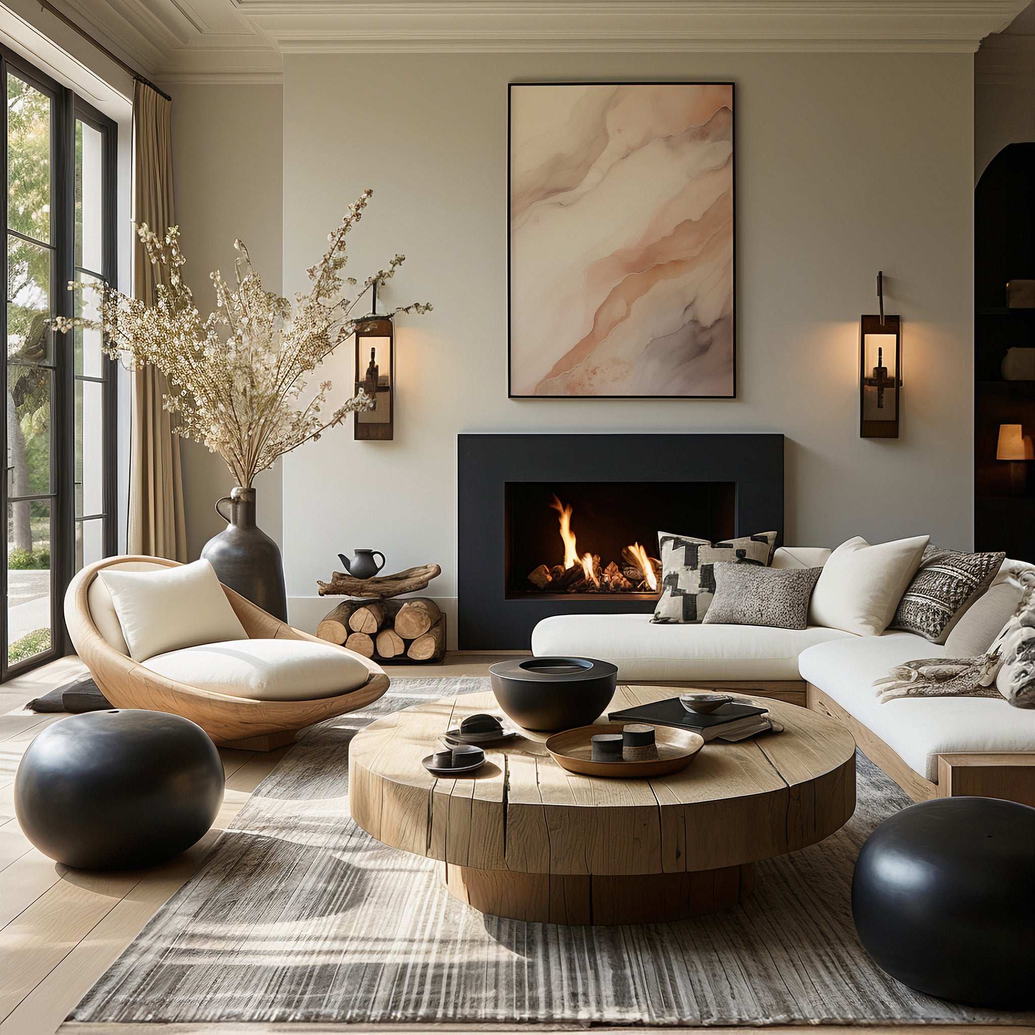 Design Concept No. 39 for Rose Marble Modern Poster Art