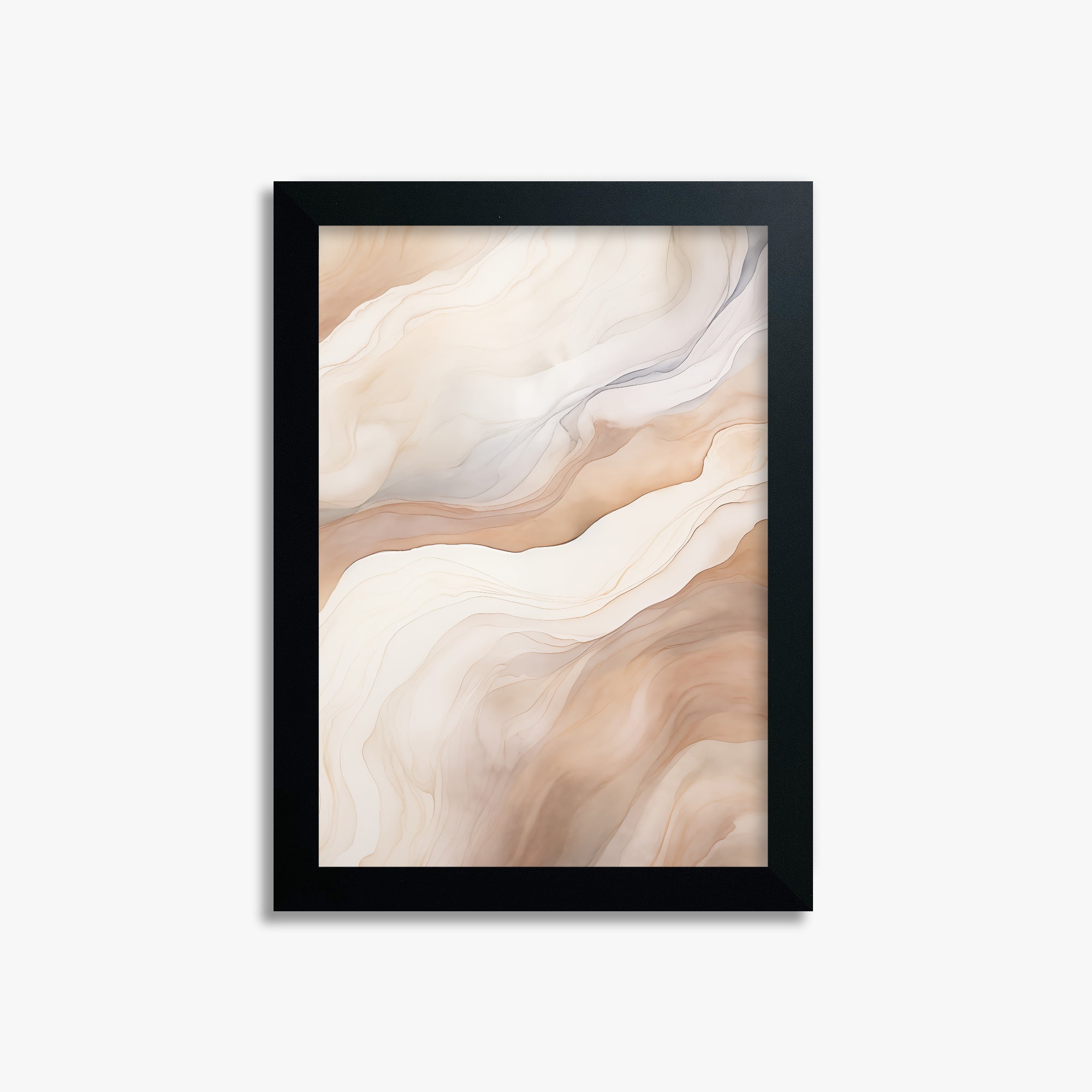 Liquid Strata, 21x30cm Framed Poster With Black Frame