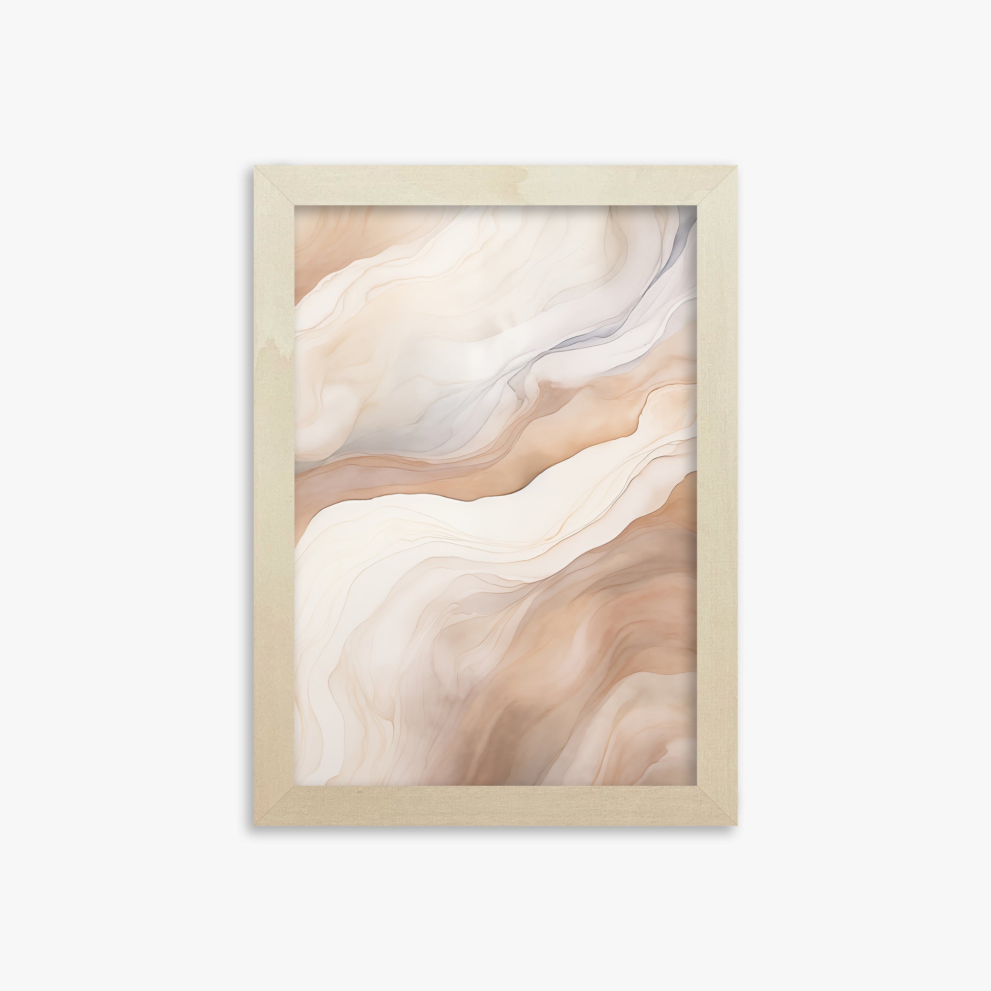 Liquid Strata, 21x30cm Framed Poster With Lime Wood Frame