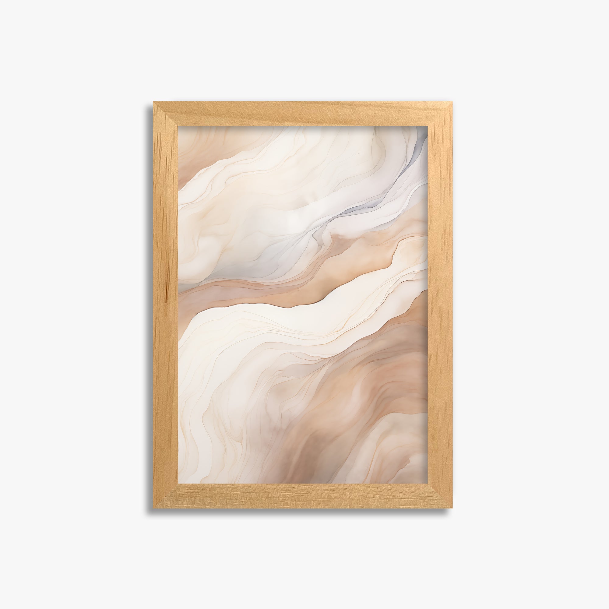 Liquid Strata, 21x30cm Framed Poster With Oak Frame