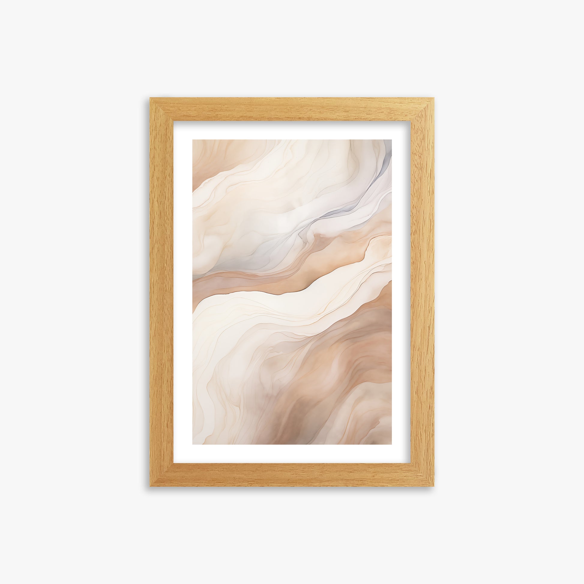 Liquid Strata, 21x30cm Framed Poster With Oak Frame