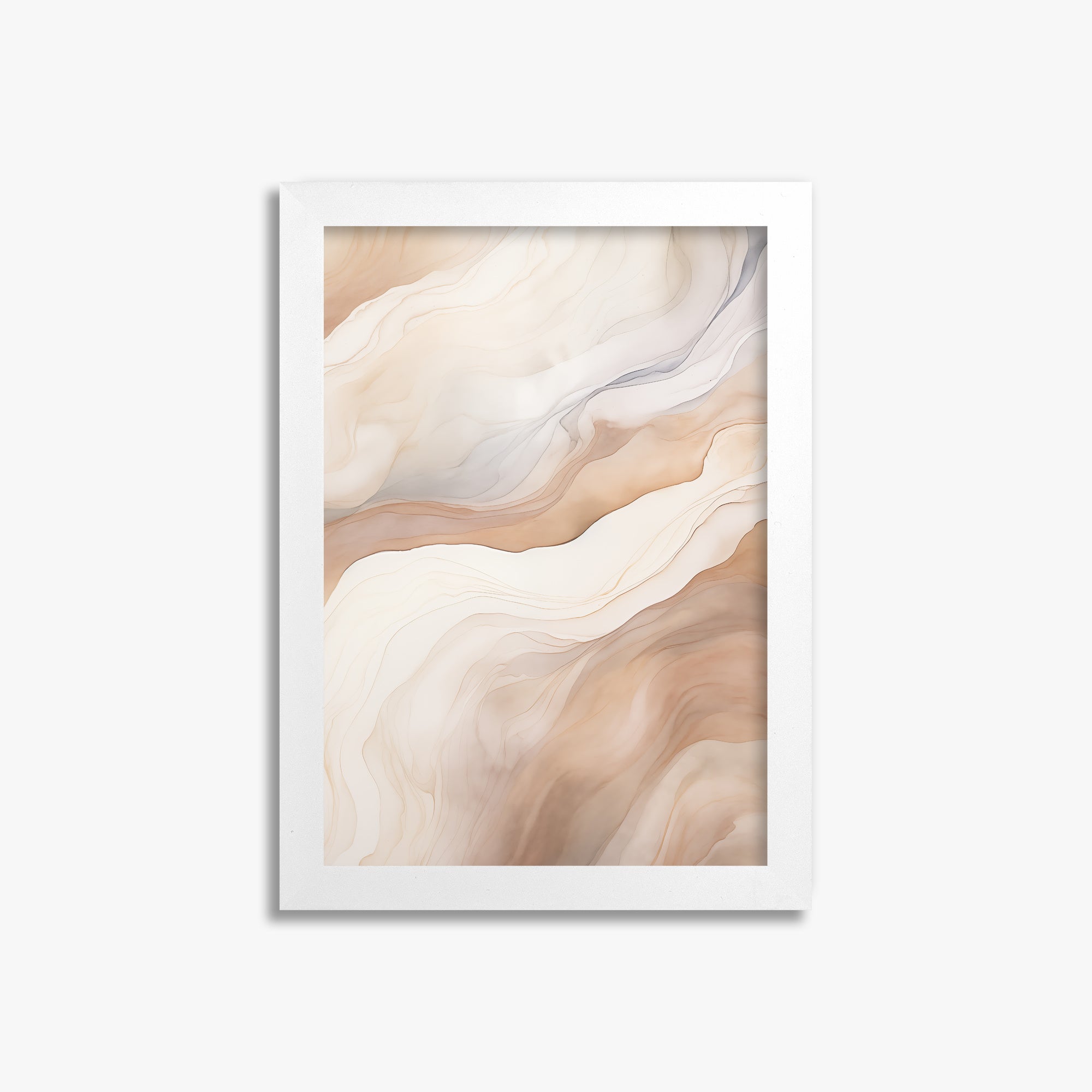 Liquid Strata, 21x30cm Framed Poster With White Frame