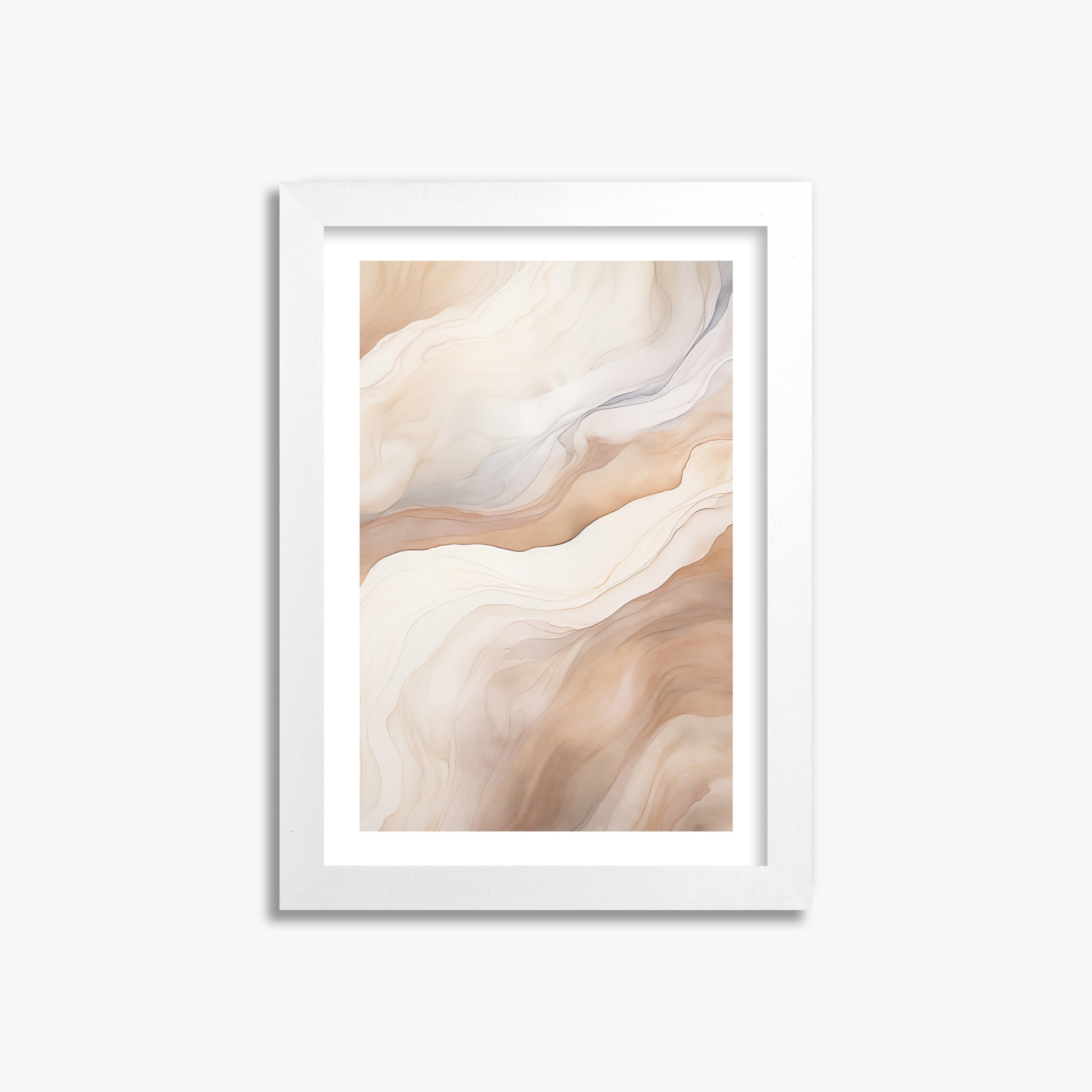 Liquid Strata, 21x30cm Framed Poster With White Frame