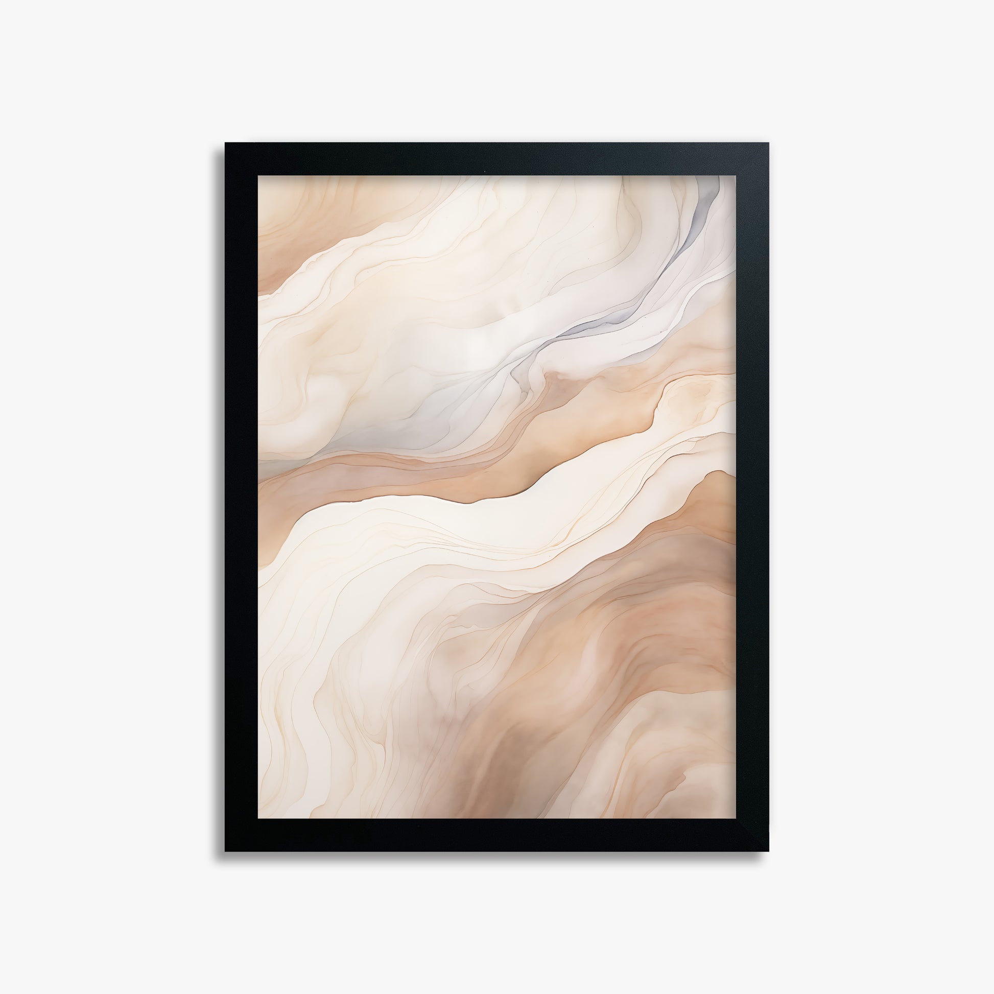 Liquid Strata, 30x40cm Framed Poster With Black Frame
